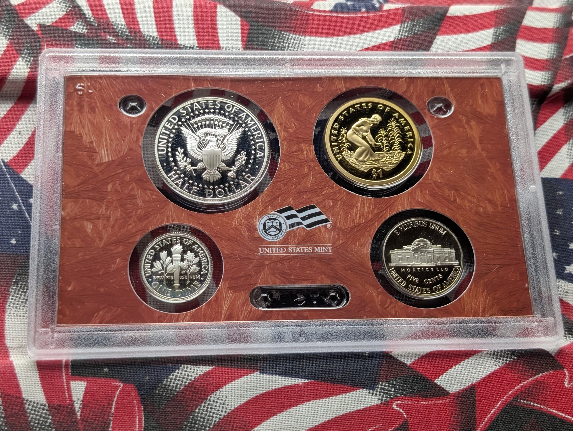 2009-S U.S. Mint Silver Proof Set Including Territorial Quarters, Presidential Dollars, Bicentennial Lincoln Cents and Sacagawea Three Siste