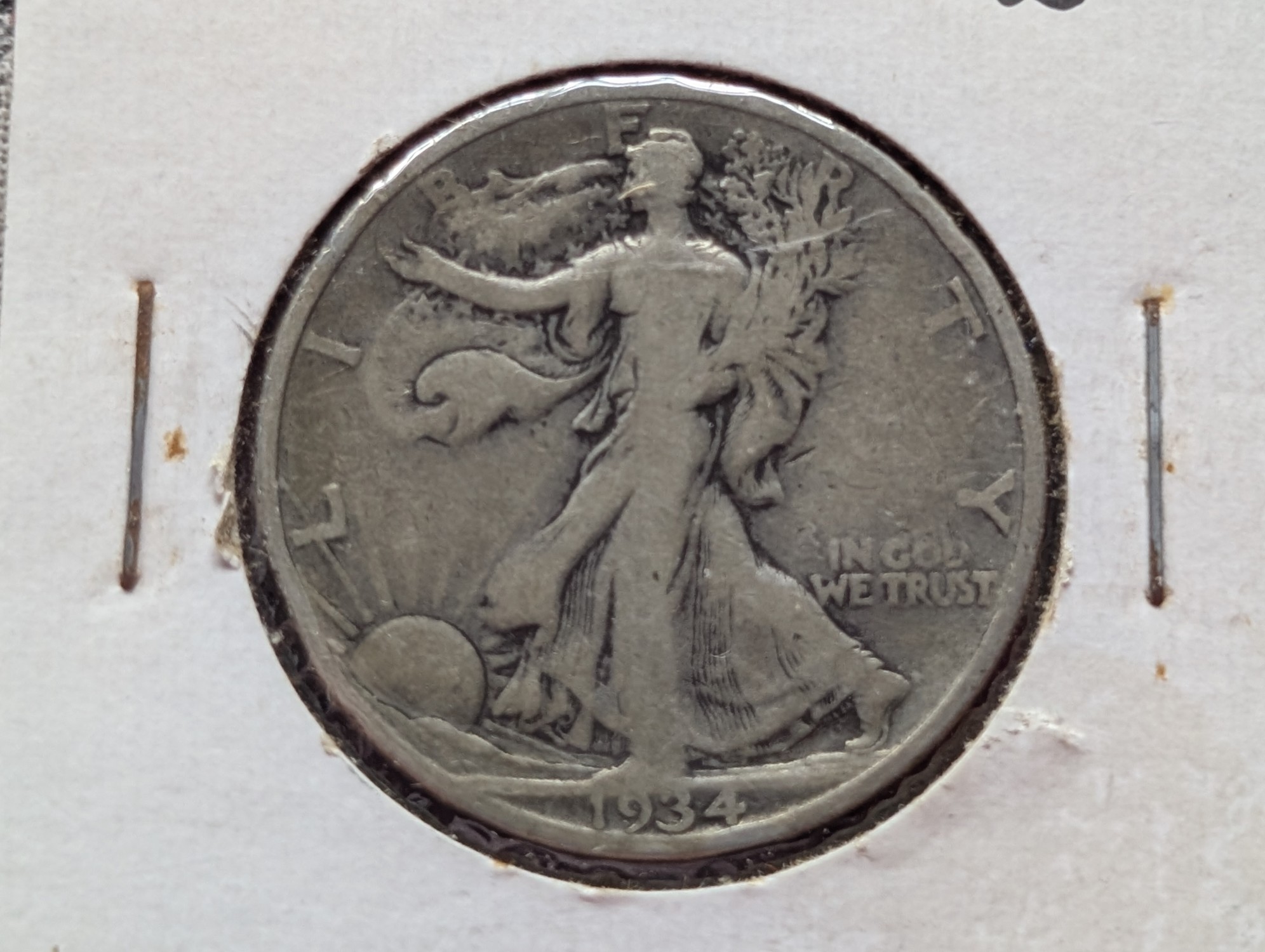1934-S Walking Liberty 90% Silver Half Dollar