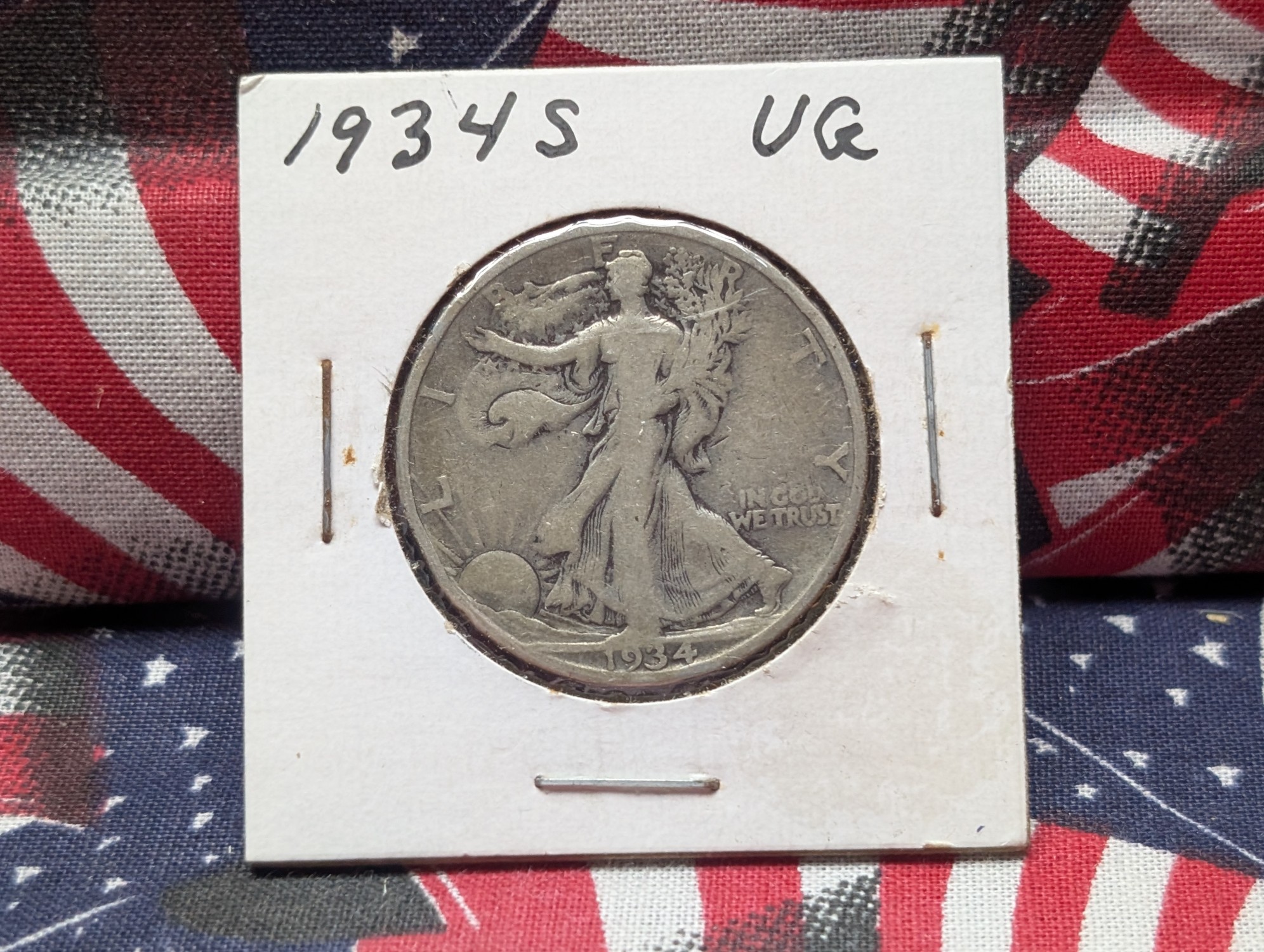 1934-S Walking Liberty 90% Silver Half Dollar