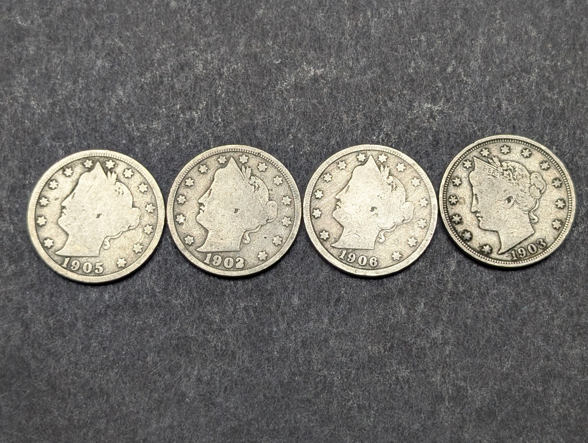 (13) 1900 to 1912 Liberty Head V Nickels