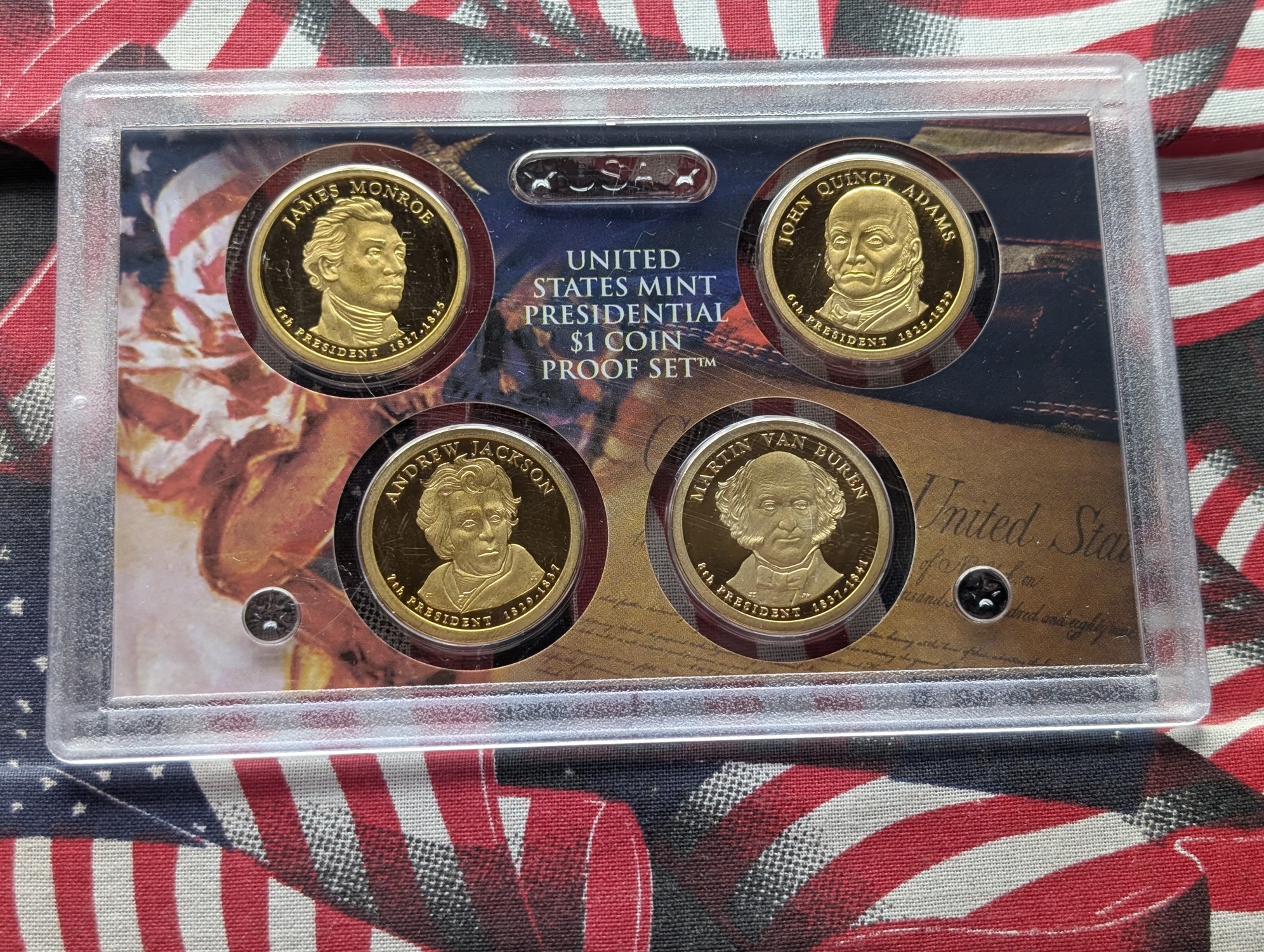 2008-S Proof Presidential Dollars Set, No Box or COA