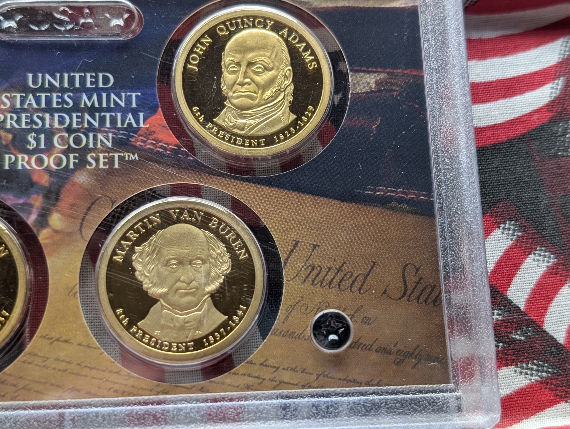 2008-S Proof Presidential Dollars Set, No Box or COA