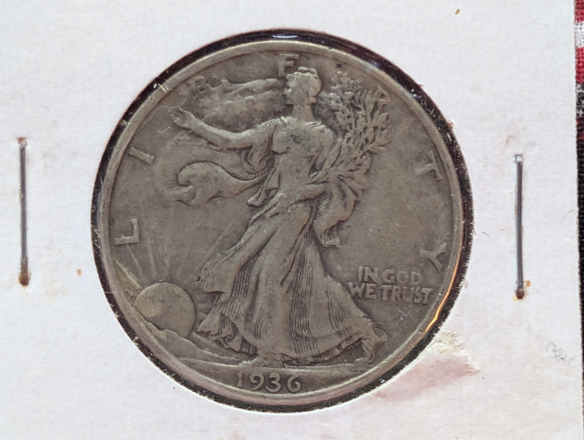 1936 Walking Liberty 90% Silver Half Dollar