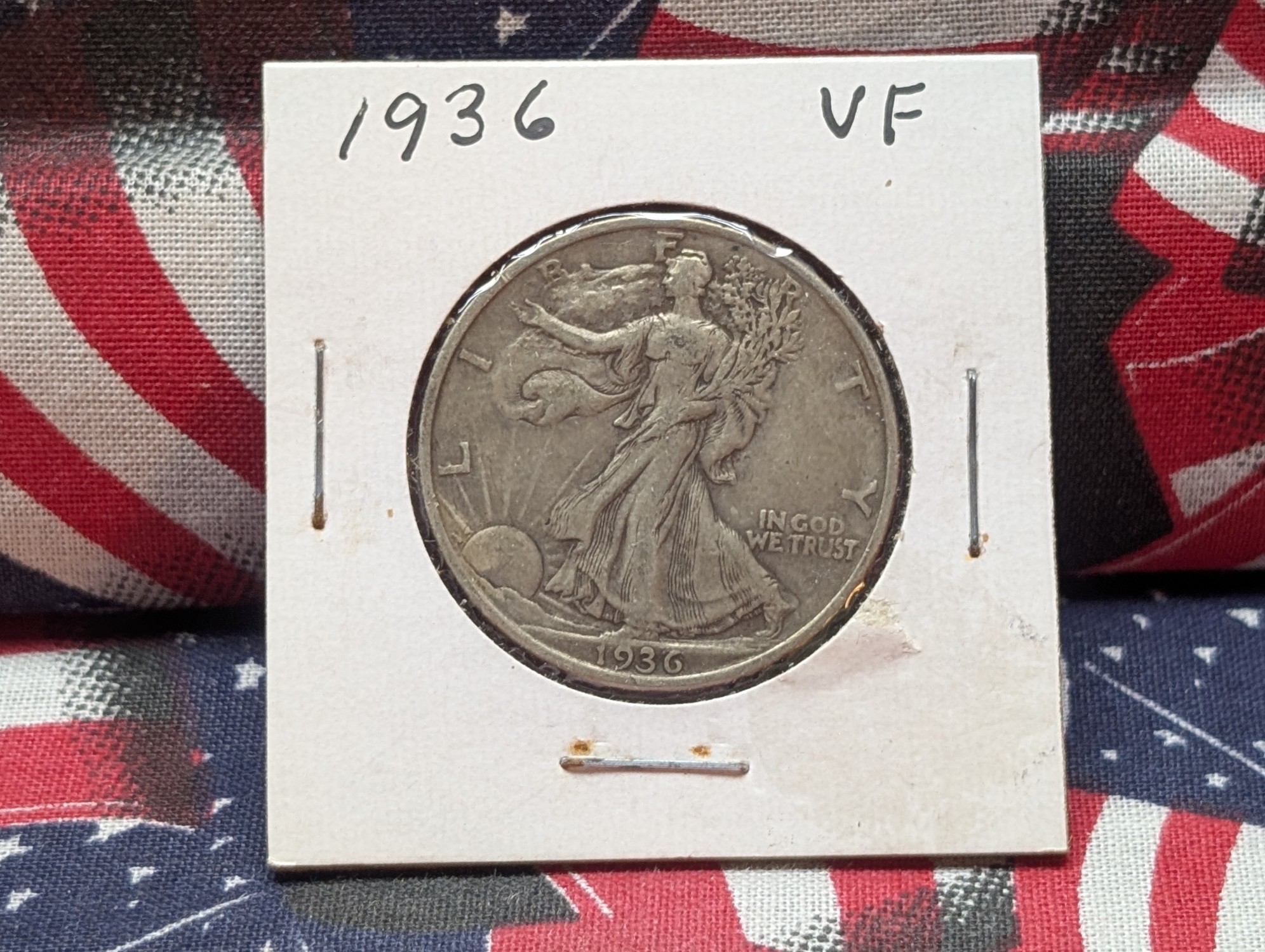1936 Walking Liberty 90% Silver Half Dollar