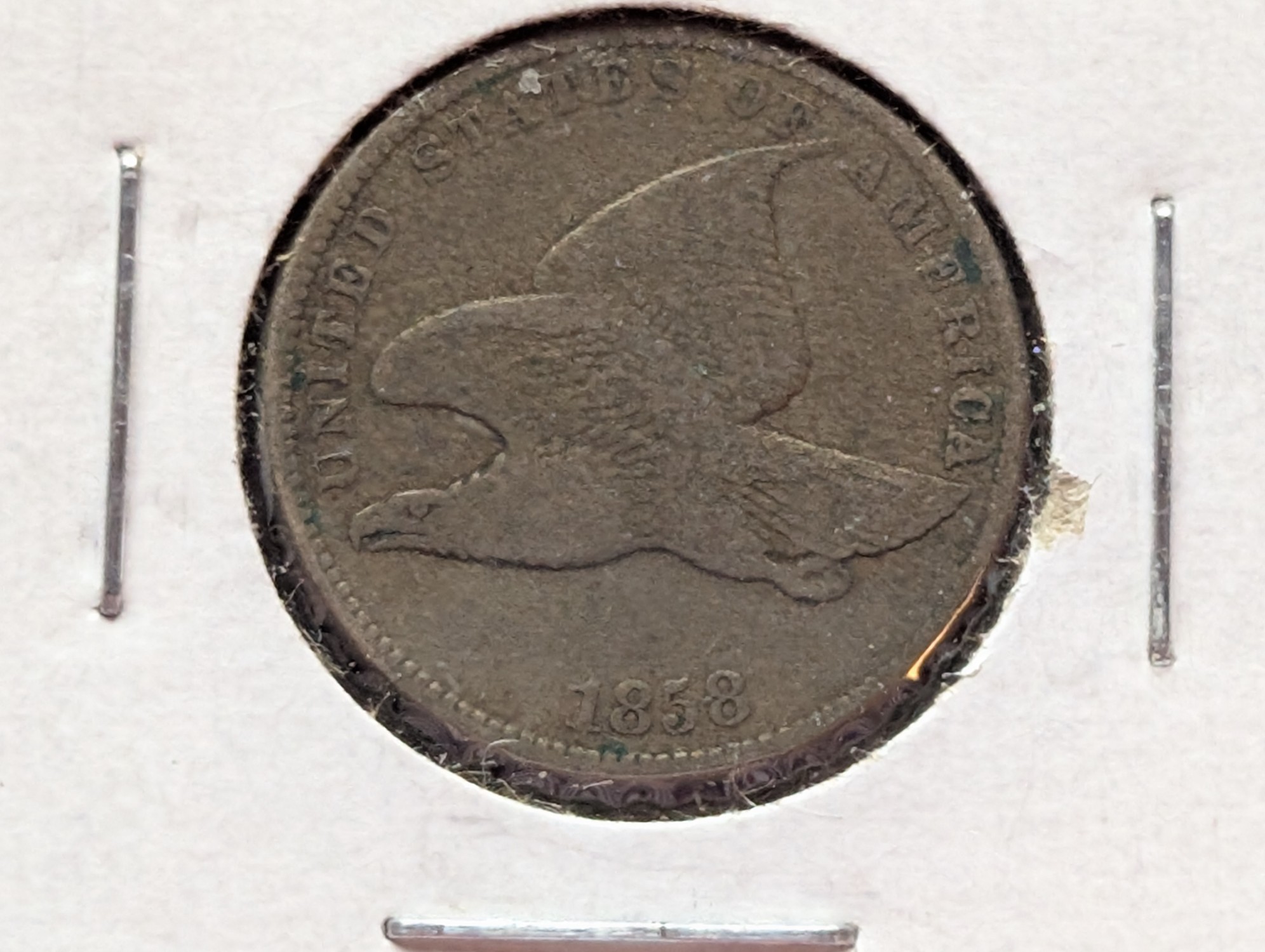 1858 Flying Eagle One Cent, Modified Reverse