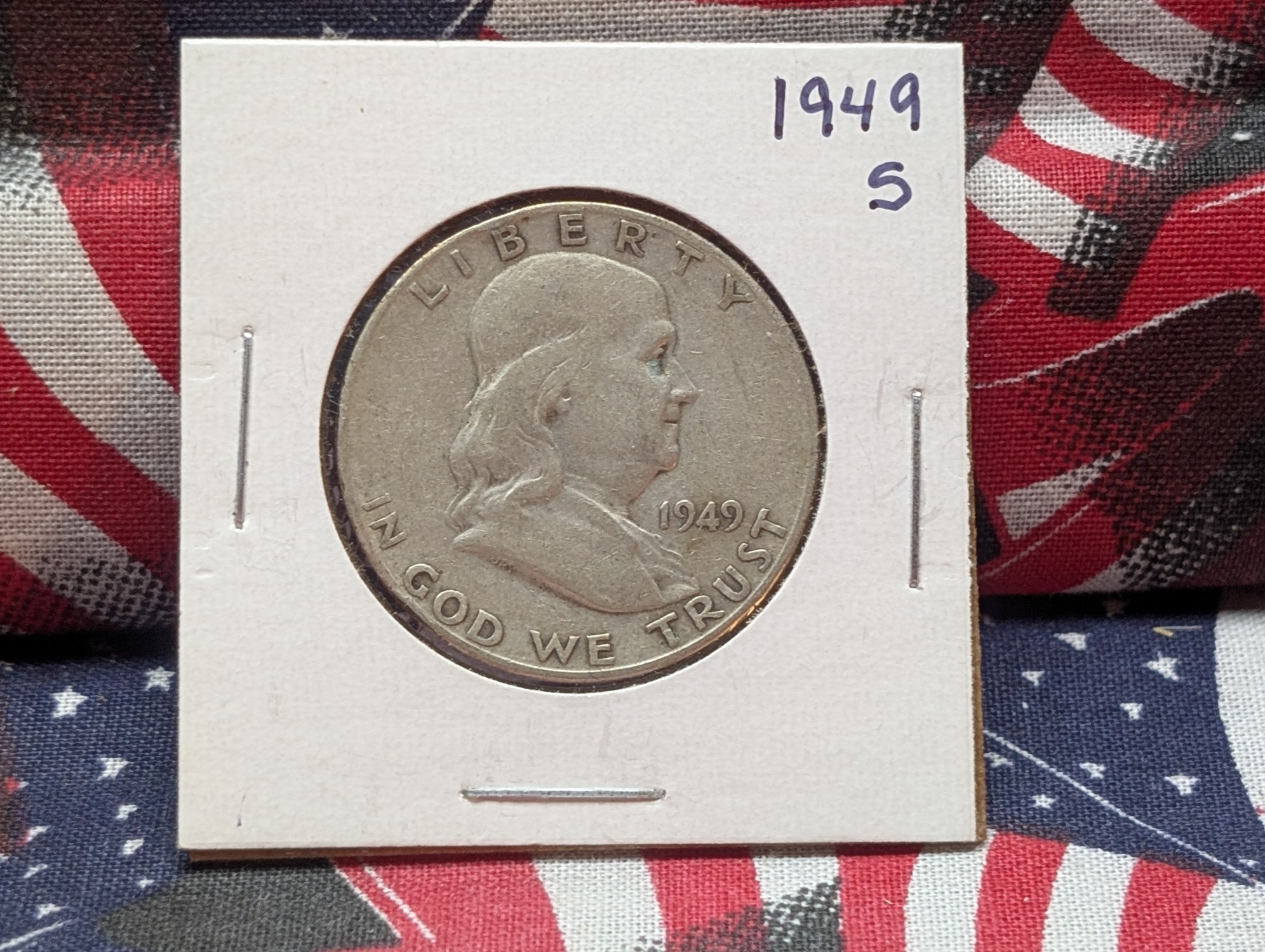 1949-S Franklin 90% Silver Half Dollar
