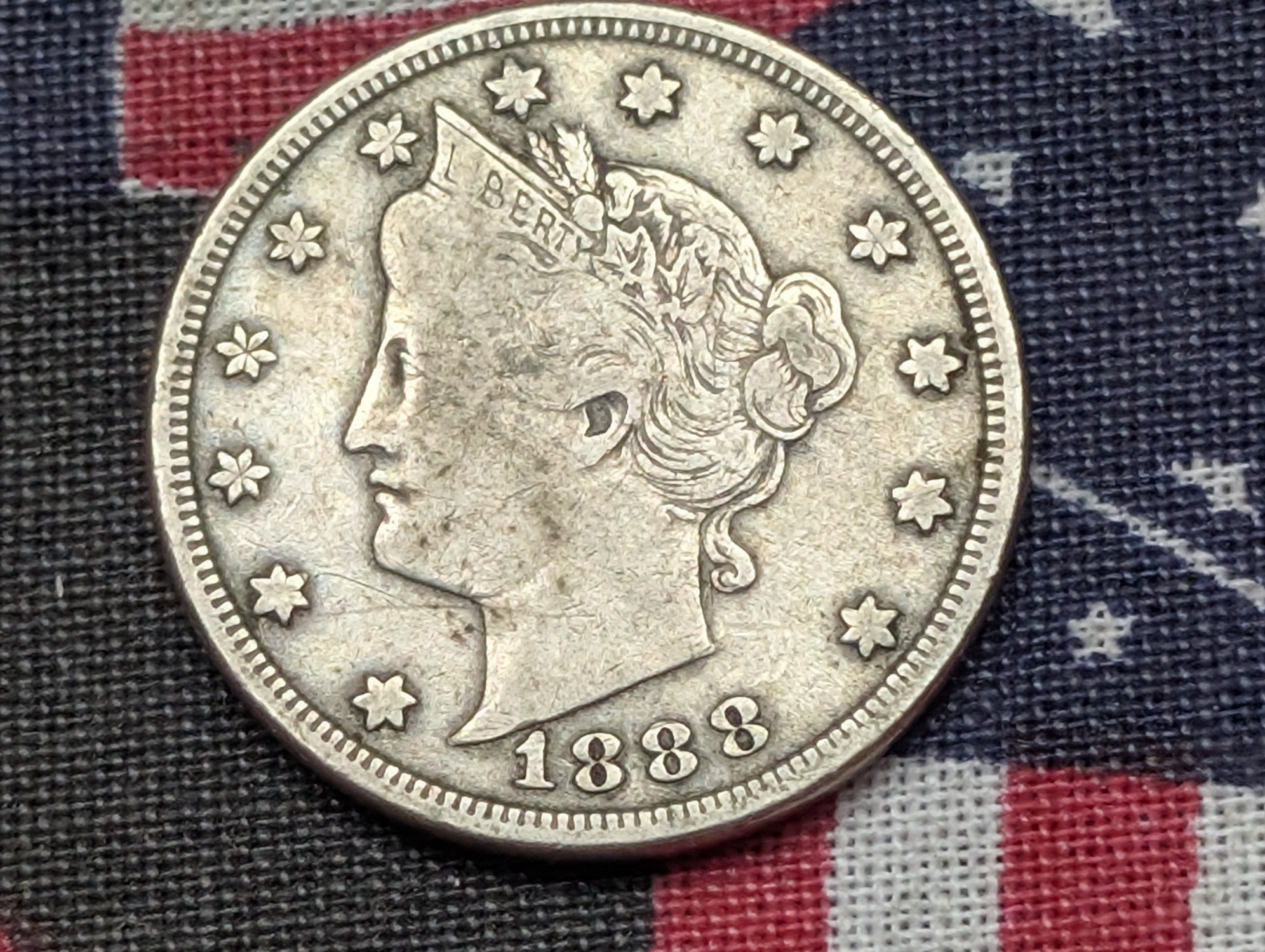 1888 Liberty Head V Nickel, Semi Key Date