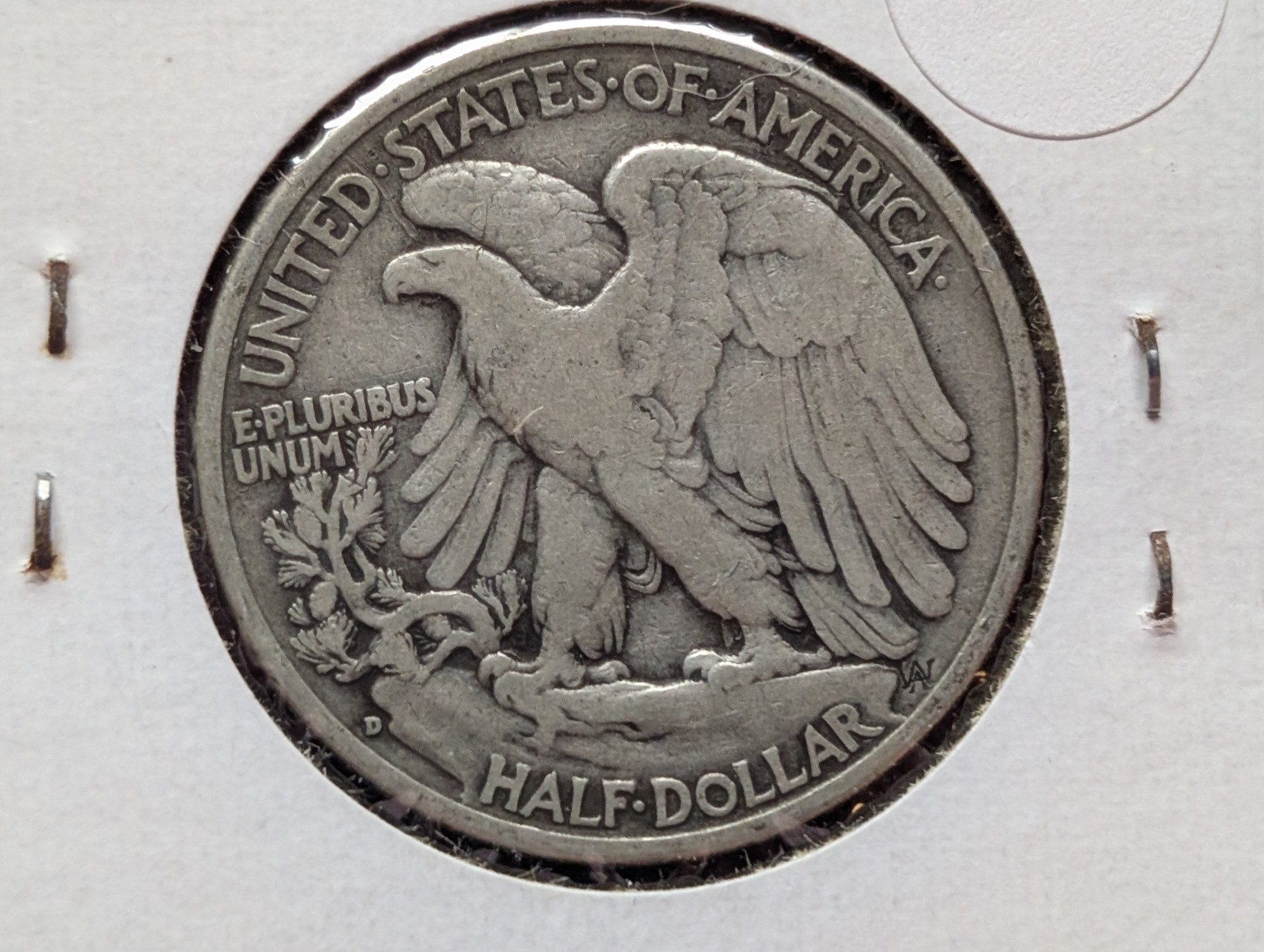 1936-D Walking Liberty 90% Silver Half Dollar