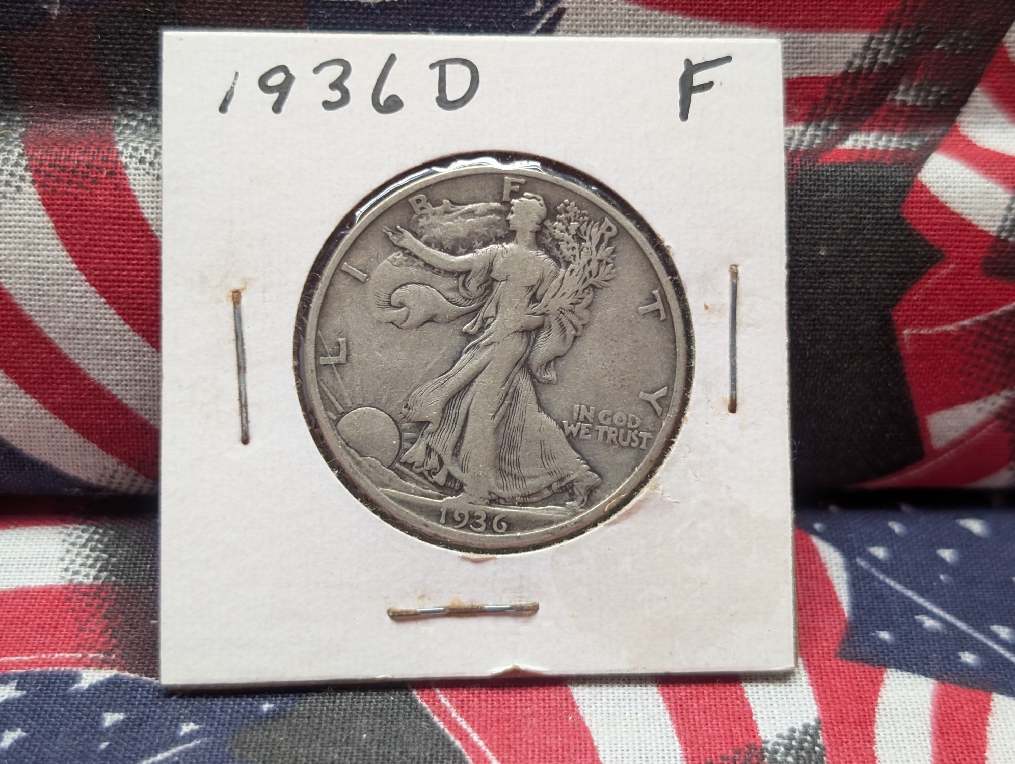 1936-D Walking Liberty 90% Silver Half Dollar