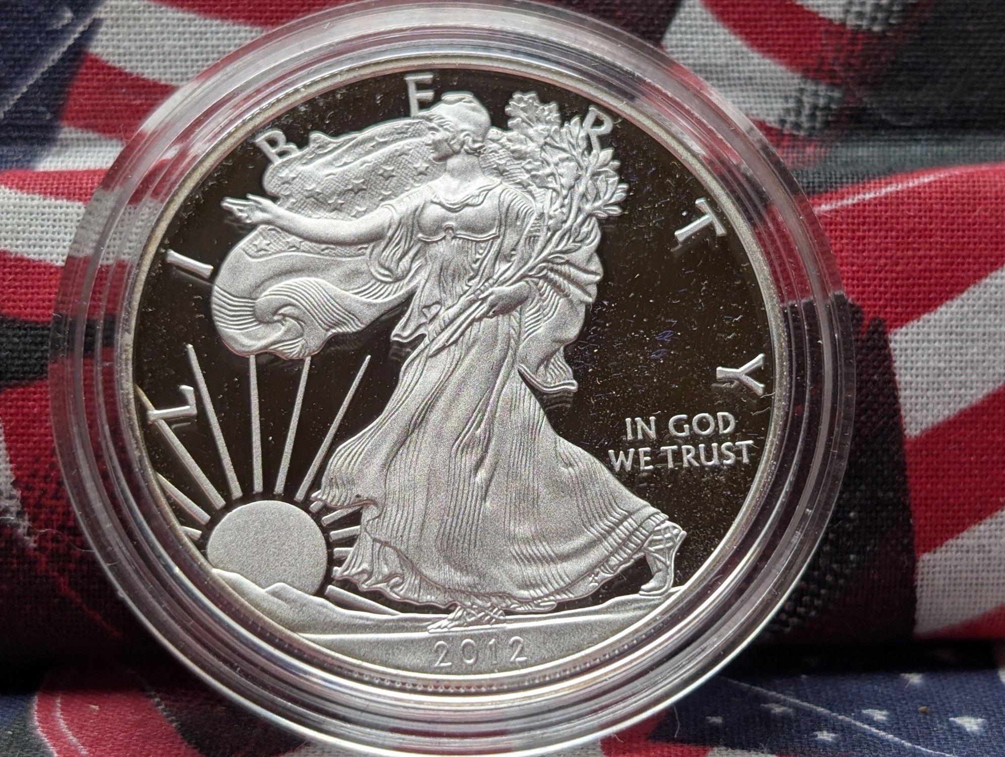 2012-S American Silver Eagle Proof and Reverse Proof, Two Coin Set in OGP w/ COA .999 Fine Silver One Troy Ounce Each
