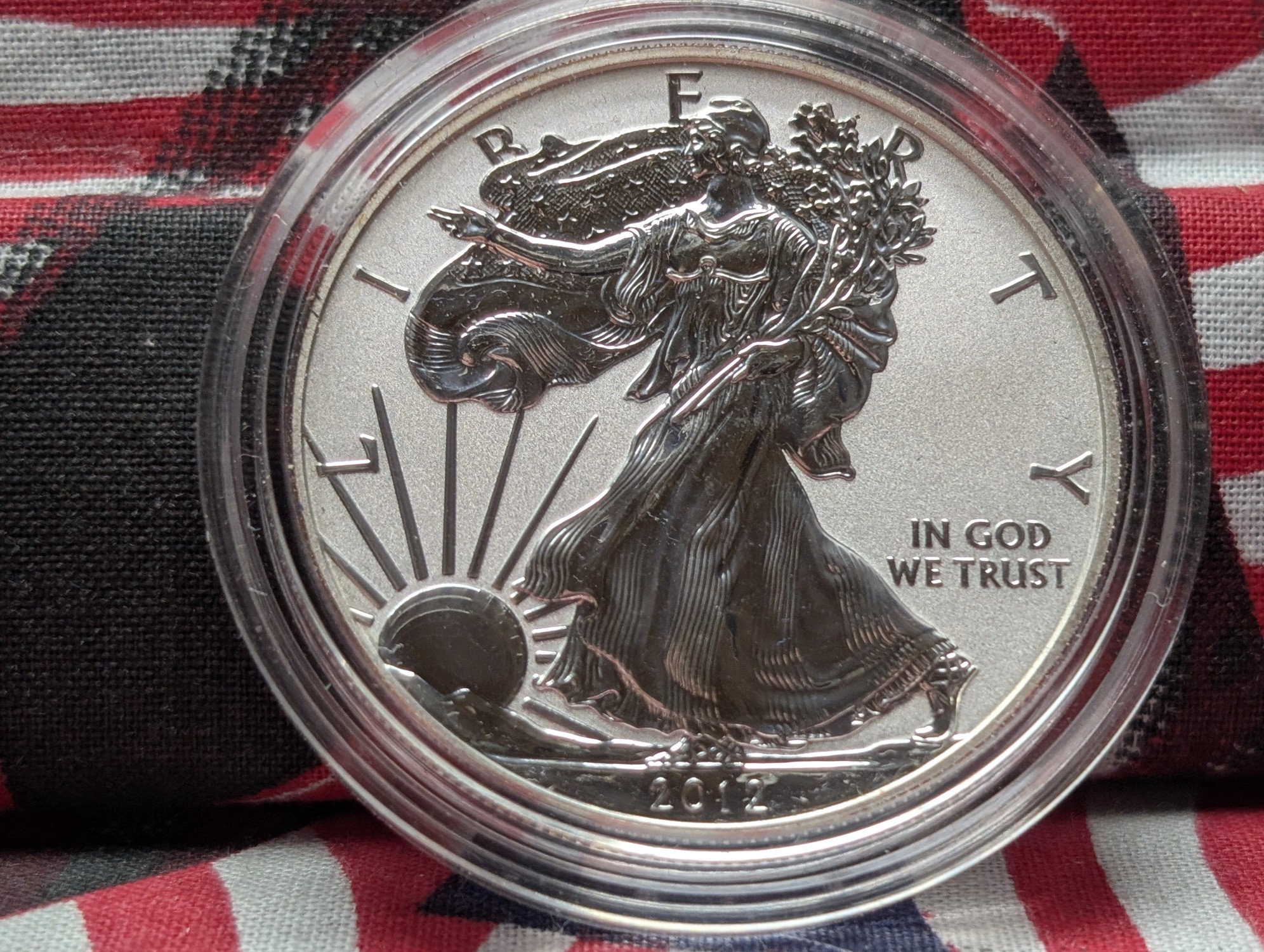 2012-S American Silver Eagle Proof and Reverse Proof, Two Coin Set in OGP w/ COA .999 Fine Silver One Troy Ounce Each