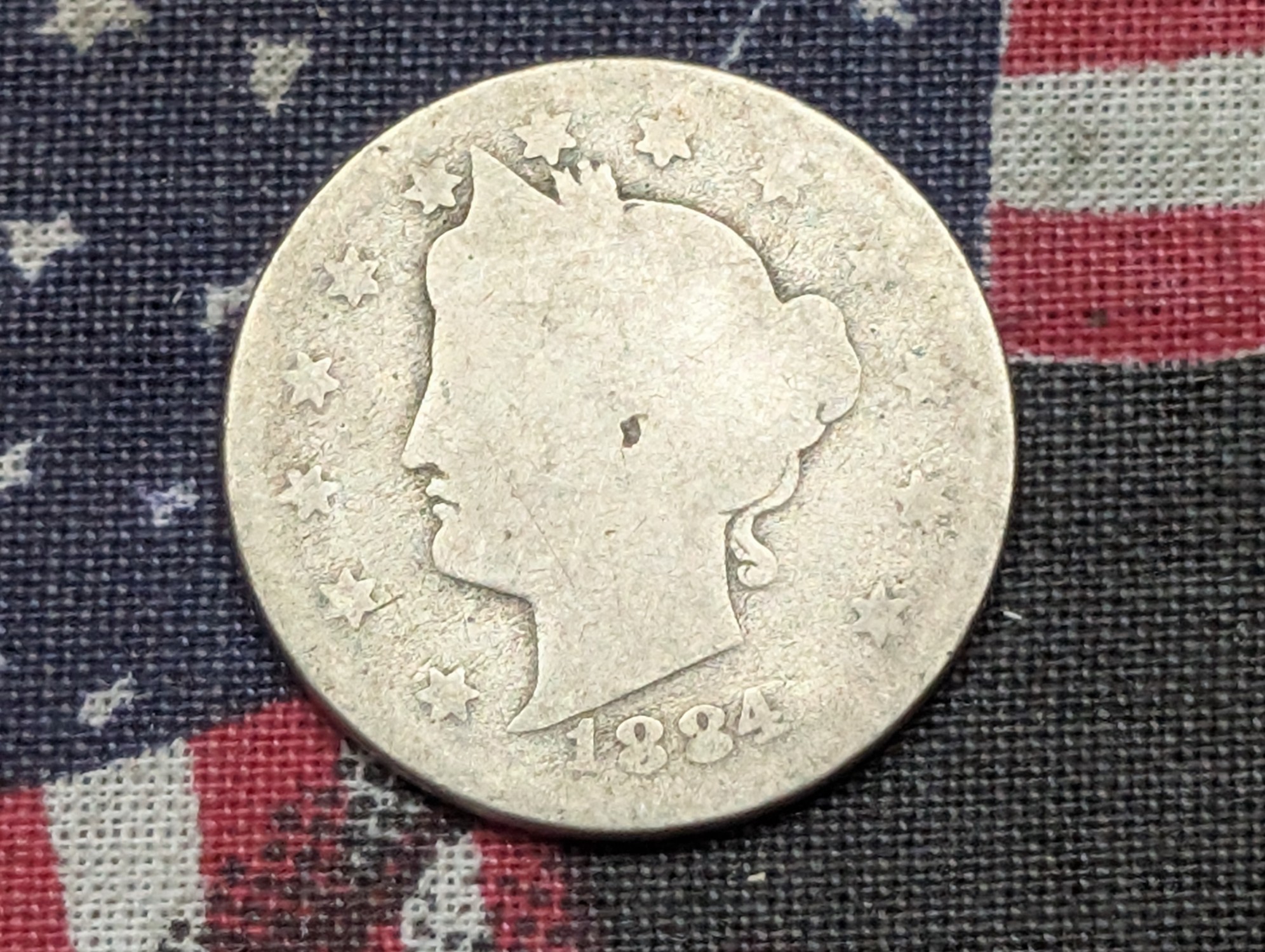 1884 Liberty Head V Nickel, Semi Key Date