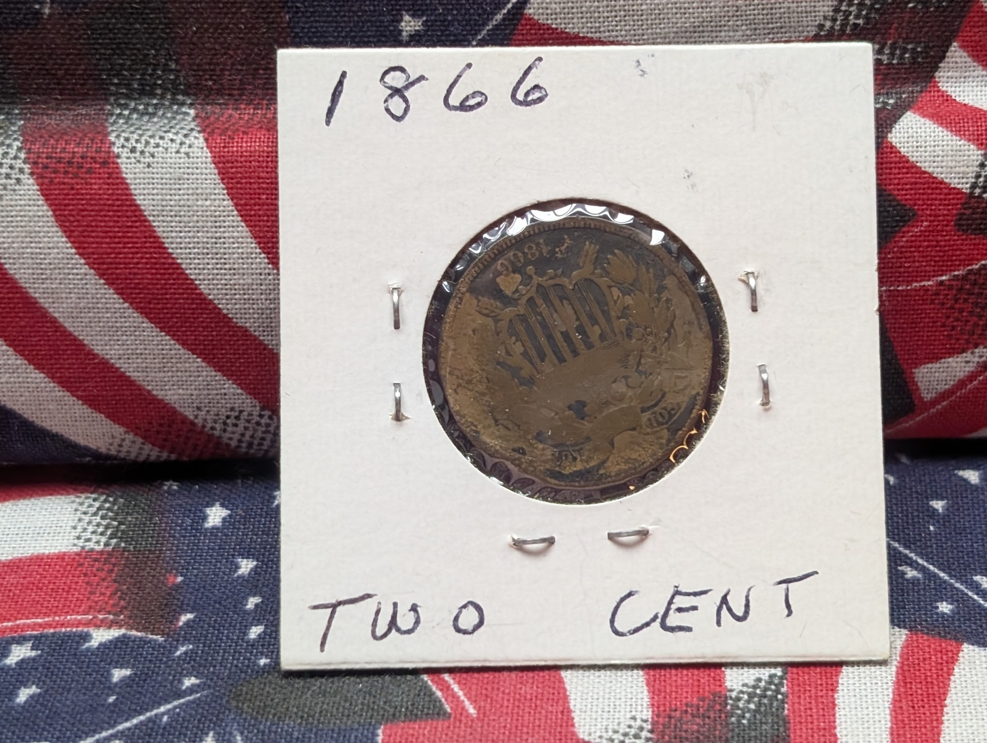 1866 Two Cent Piece