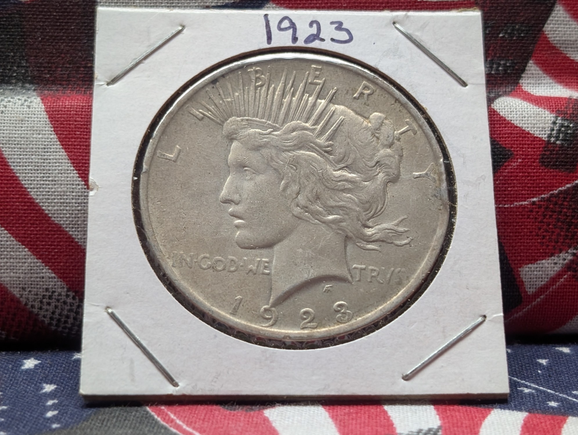 1923 90% Silver Peace Dollar