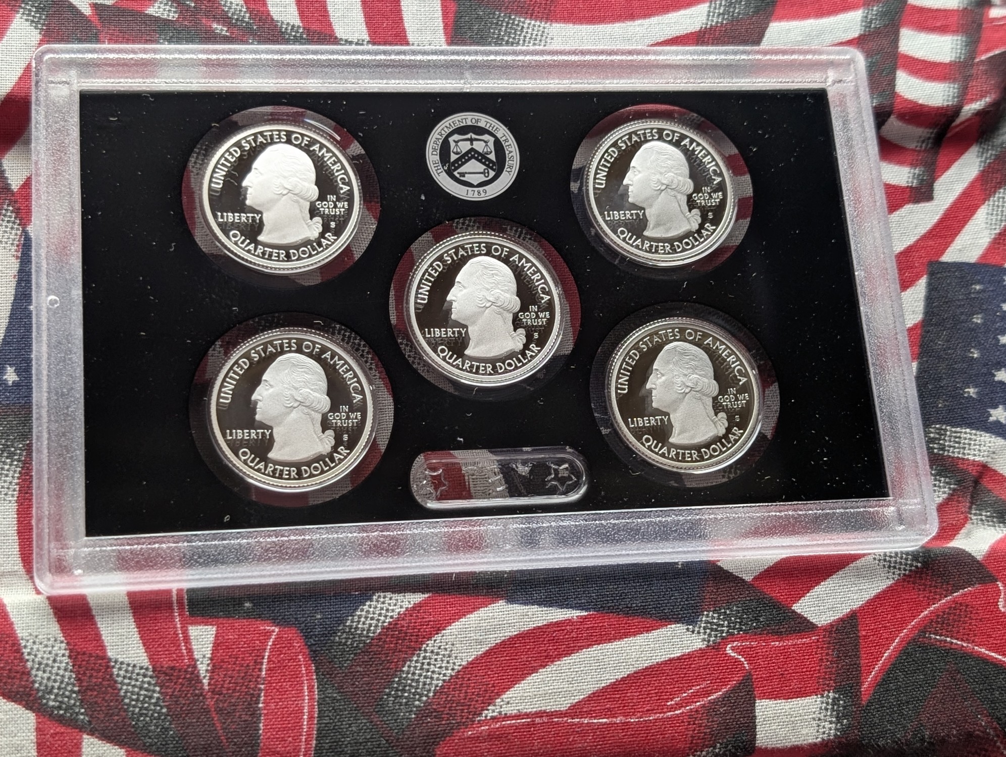 2020-S U.S. Mint Silver Proof Set With ATB Quarters & Anti-Discrimination Sacagawea Dollar in OGP w/ COA - (7) .999 Silver Coins