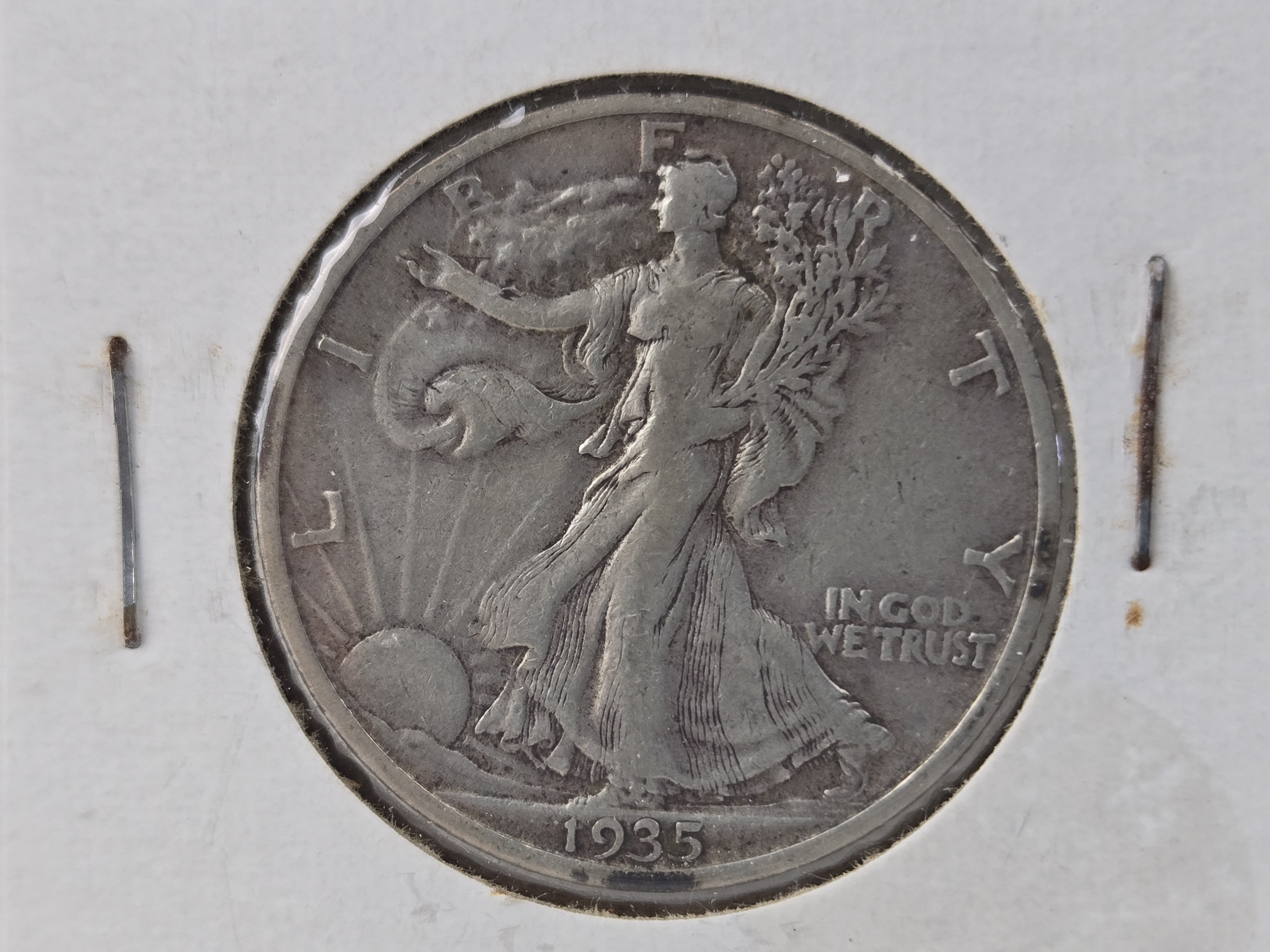 1935-S Walking Liberty 90% Silver Half Dollar
