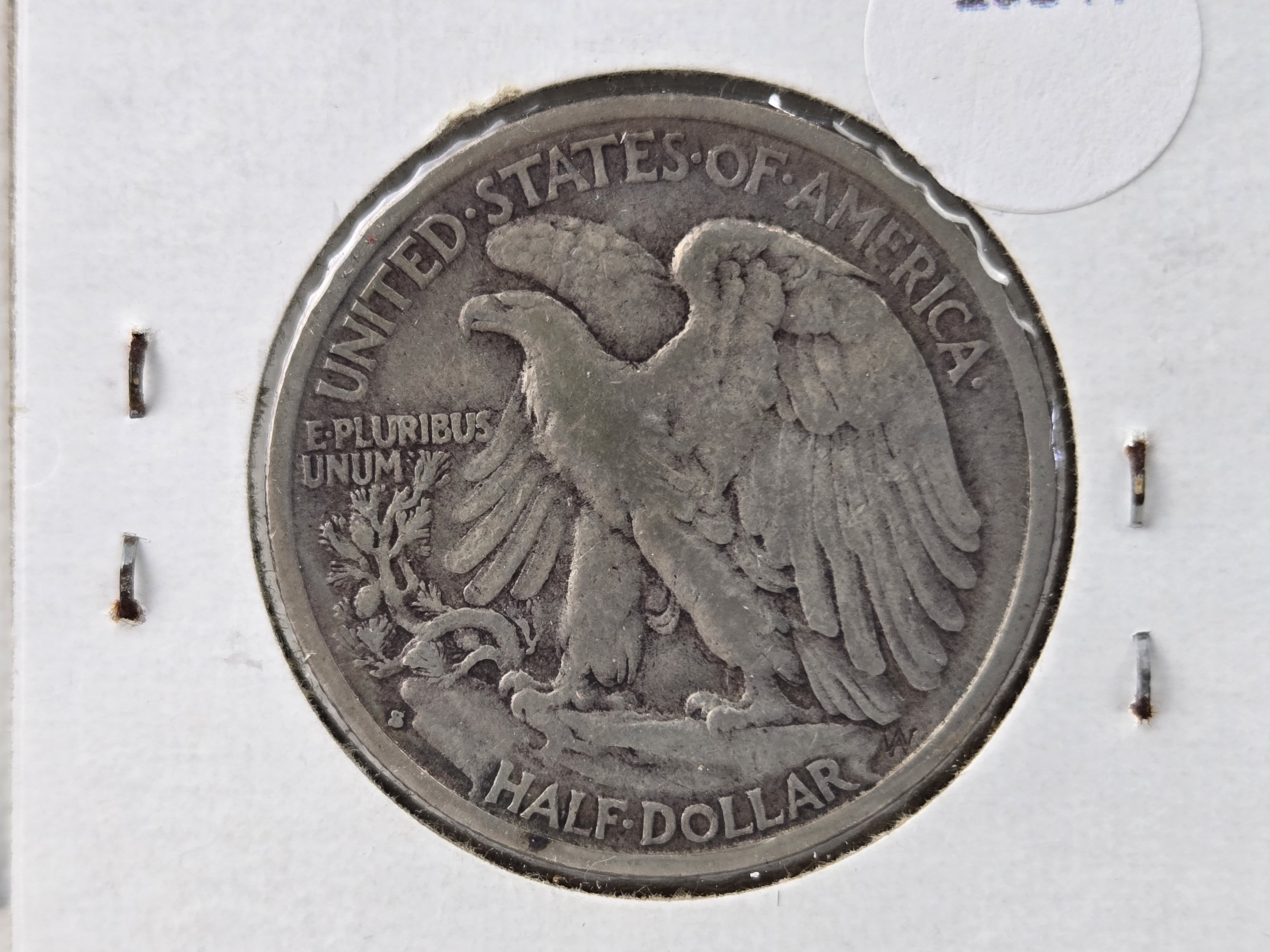 1935-S Walking Liberty 90% Silver Half Dollar