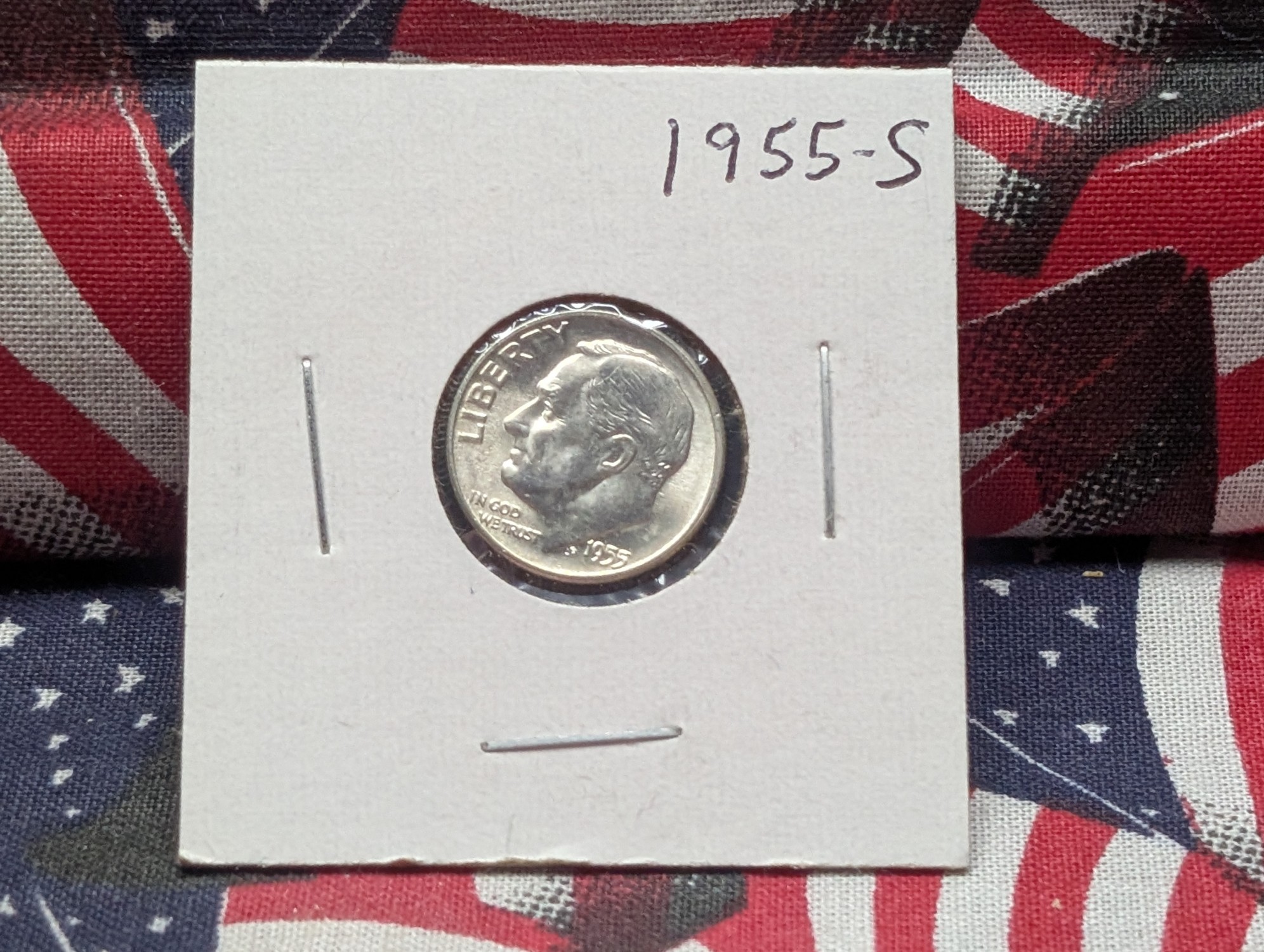 1955-S Roosevelt Dime, 90% Silver
