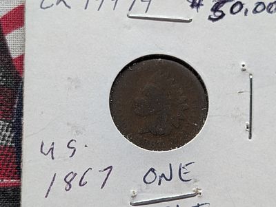 1867 Indian Head Cent - Semi Key 1860's Date! - Lower Mintage! Condition PLEASE NOTE Some coins 