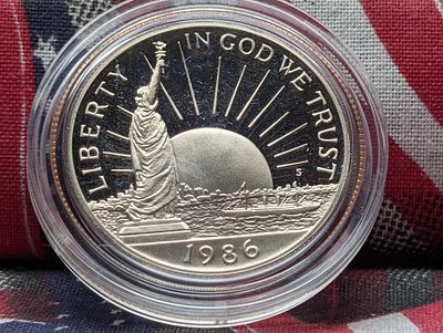 1986-S Statue of Liberty Commemorative Proof Half Dollar Condition PLEASE NOTE Some coins may 