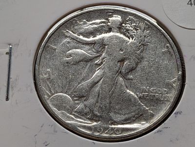 1940 Walking Liberty 90% Silver Half Dollar Condition PLEASE NOTE Some coins may have a grade 