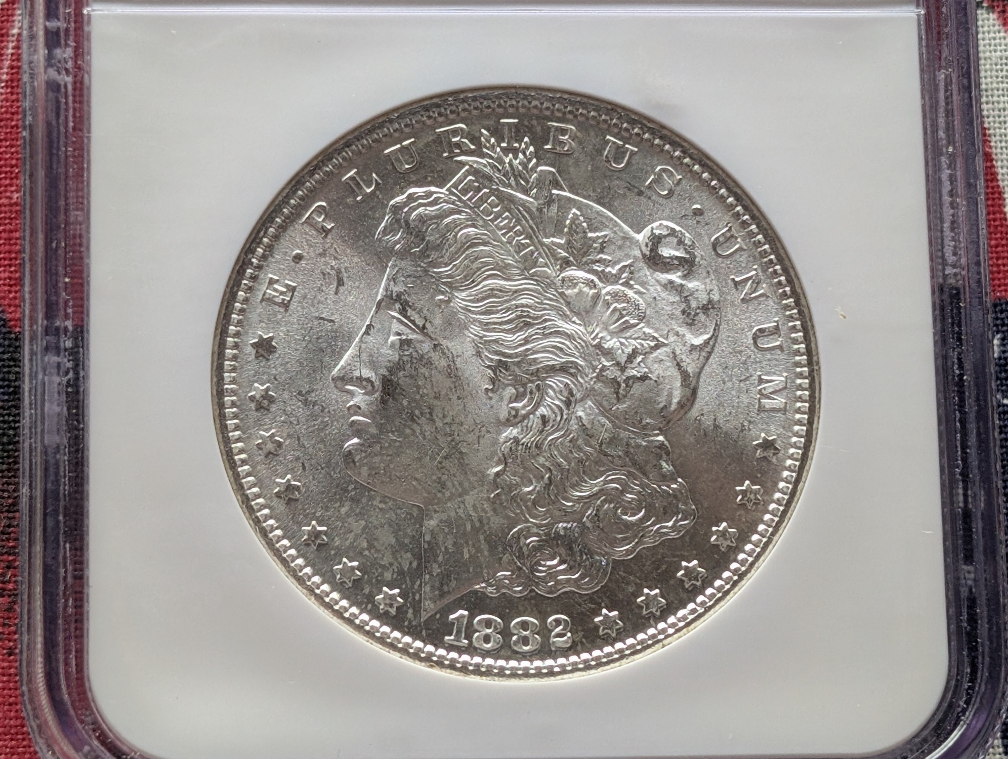 1882-S Morgan 90% Silver Dollar - NGC MS63