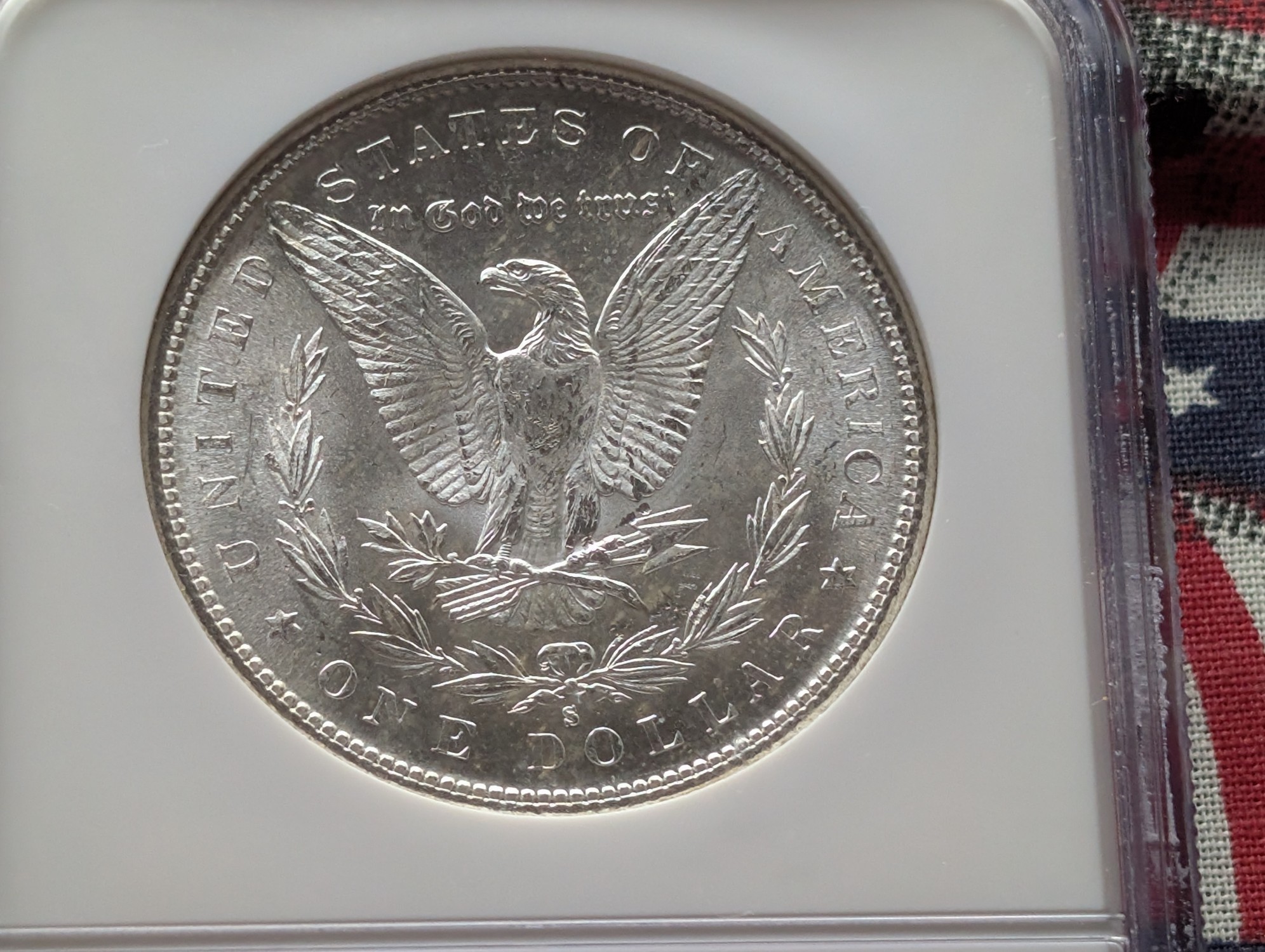 1882-S Morgan 90% Silver Dollar - NGC MS63