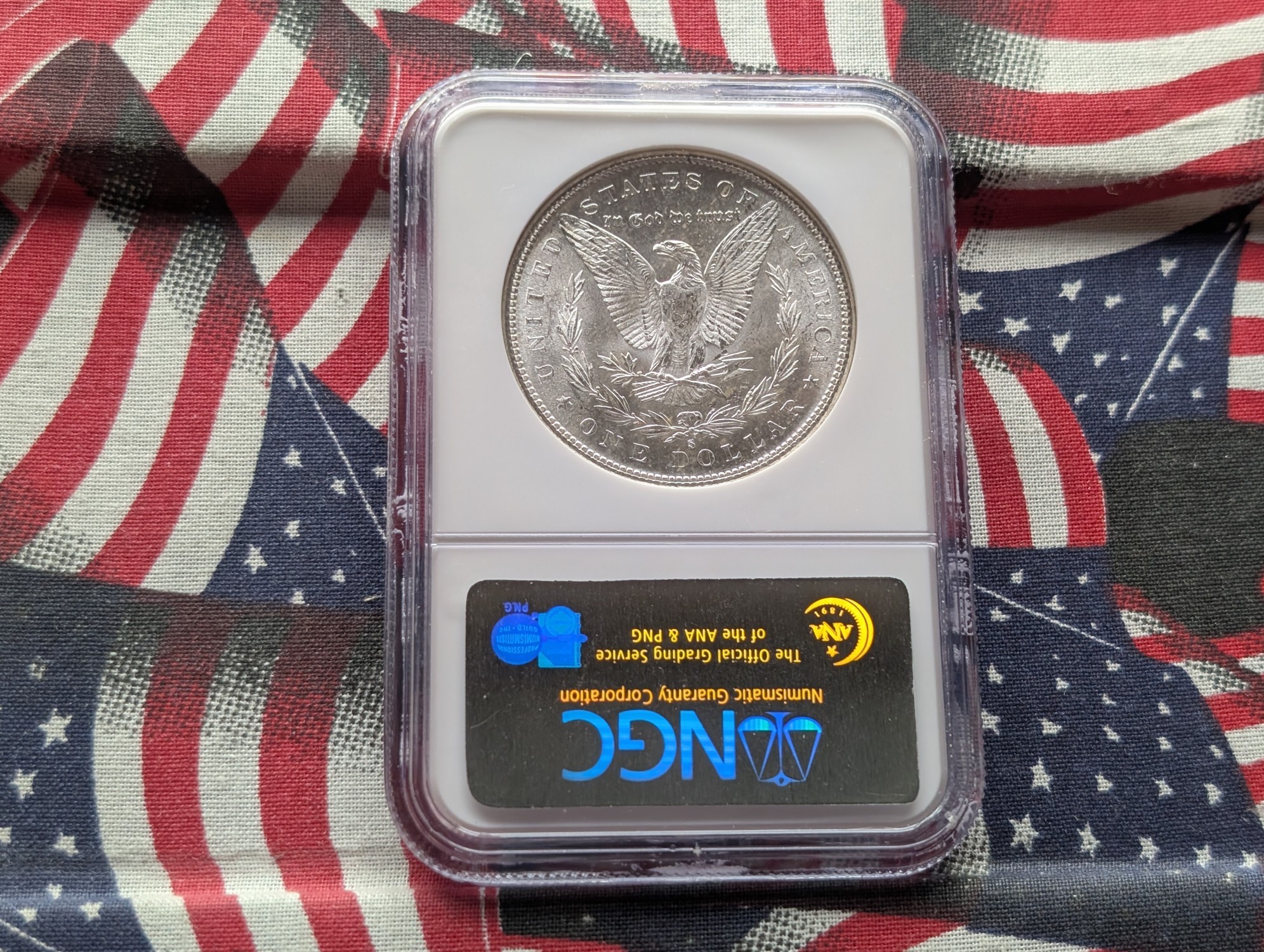 1882-S Morgan 90% Silver Dollar - NGC MS63