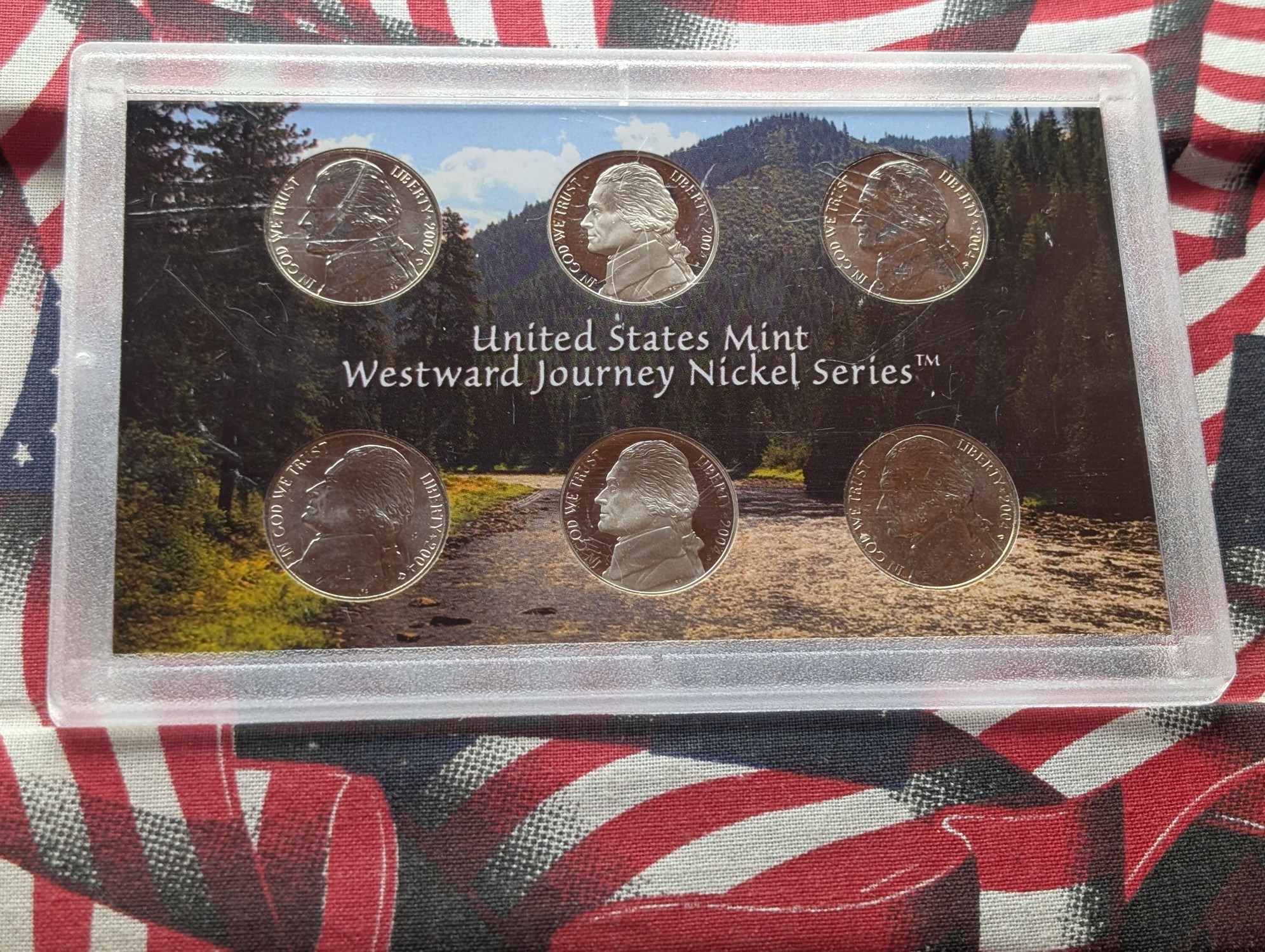 2004 P, D, & S U.S. Mint Westward Journey Nickel Set