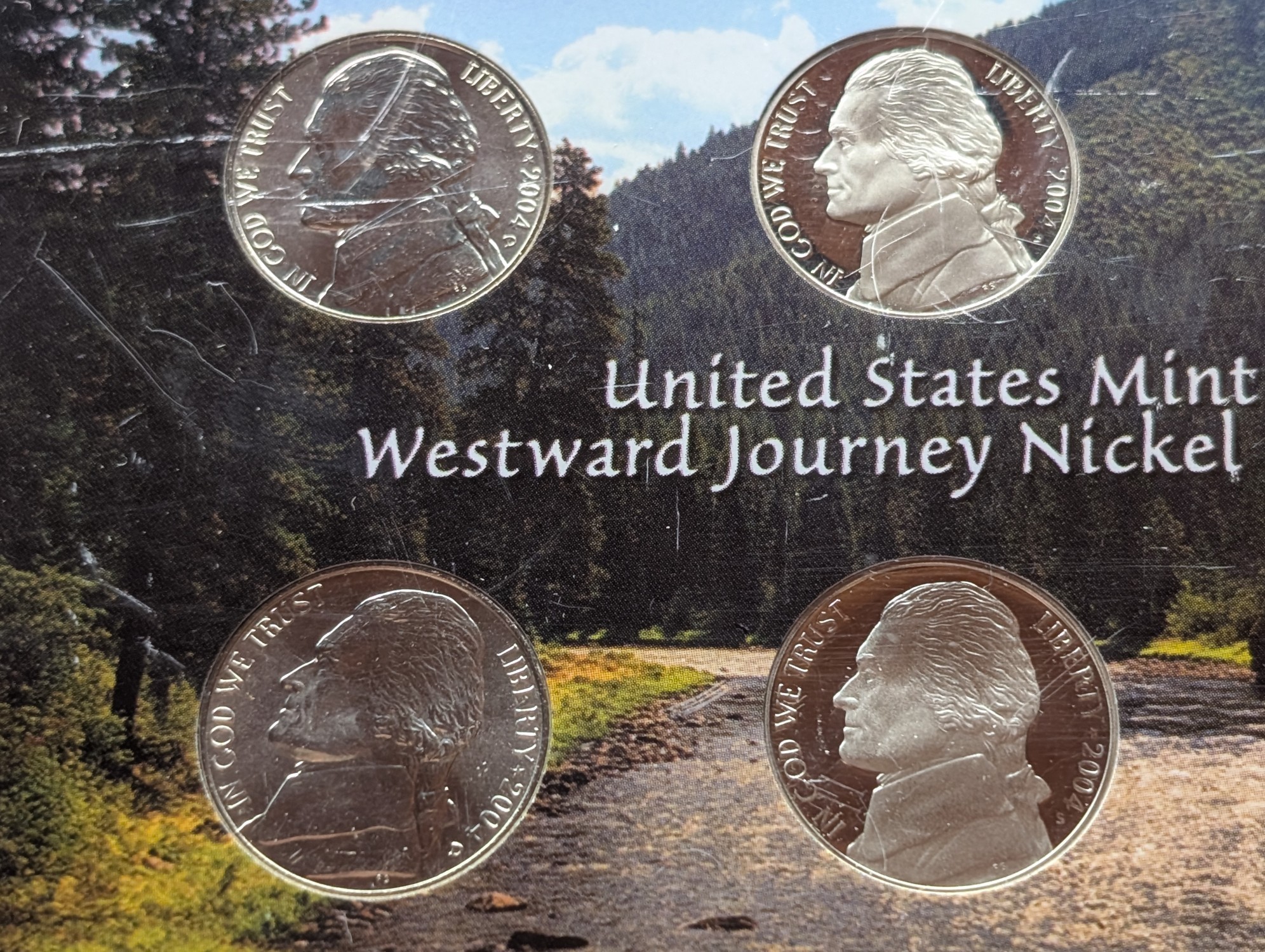 2004 P, D, & S U.S. Mint Westward Journey Nickel Set