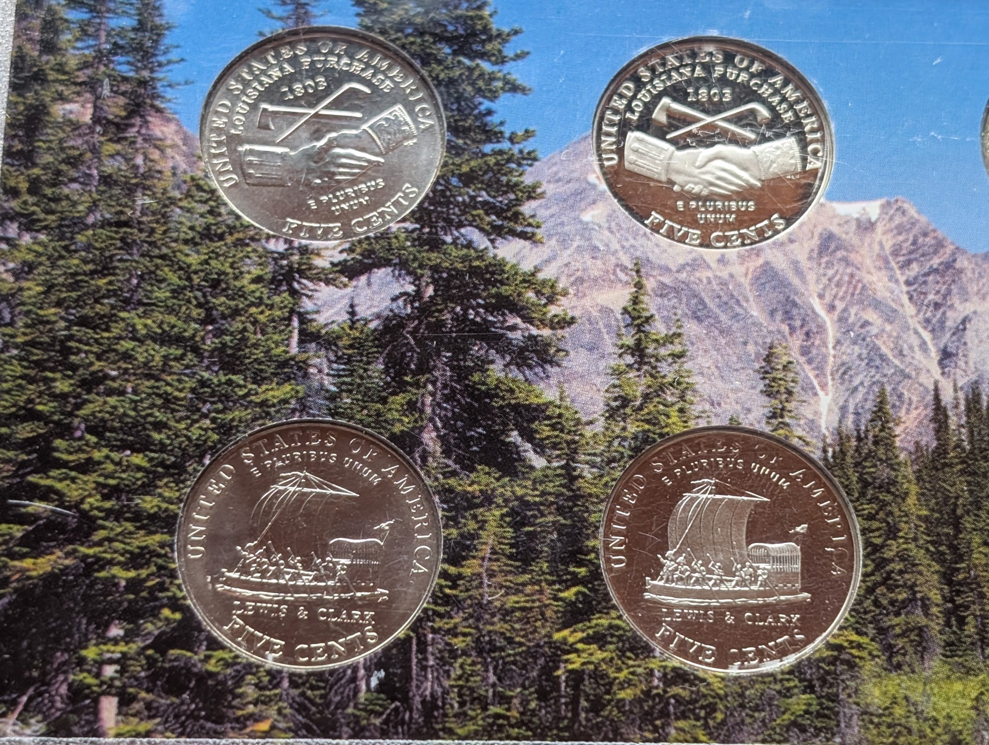 2004 P, D, & S U.S. Mint Westward Journey Nickel Set