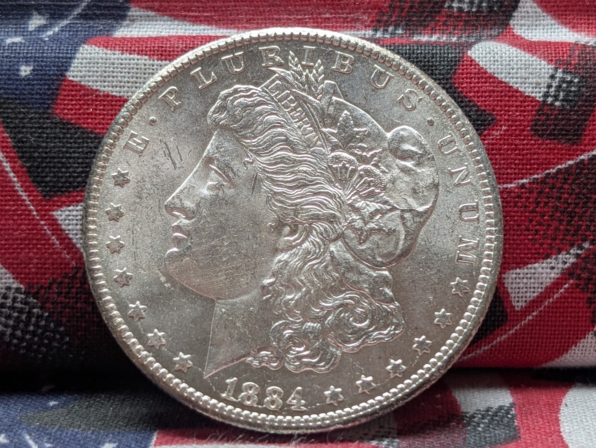 1884-CC Morgan 90% Silver Dollar - Crisp BU Condition