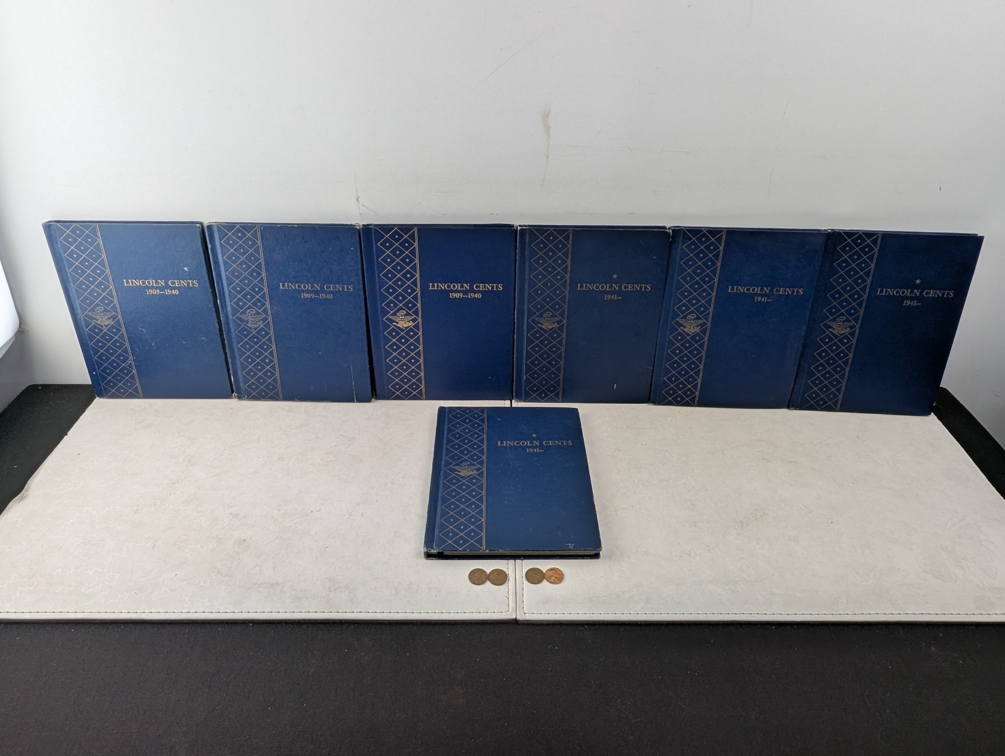 Partial 1909-1976 Lincoln Cent Collection in 7 Whitman Albums - Includes BETTER DATES! & Lots of UNC Condition Coins - 450+ Coins Total!!