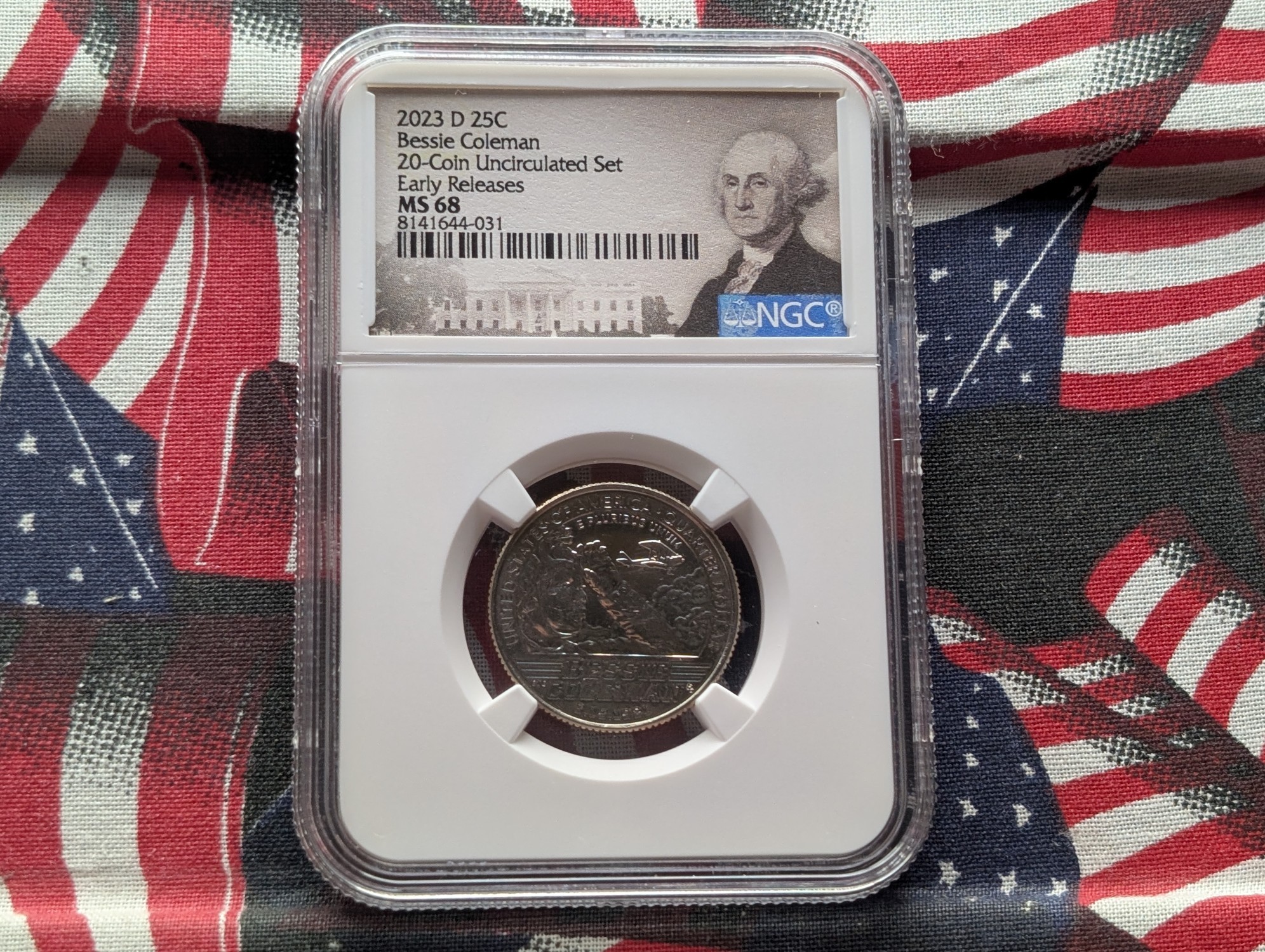 2023-D Bessie Coleman Quarter - NGC MS68 - Early Release