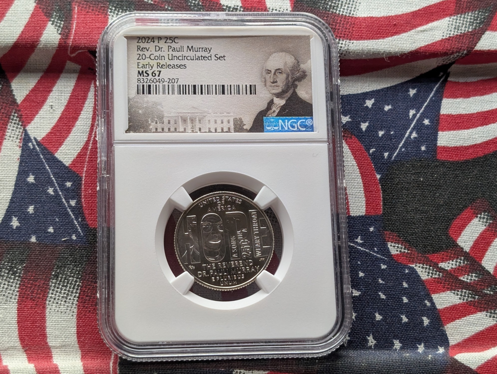 2024-P Rev. Dr. Pauli Murray Quarter - NGC MS67 - Early Release