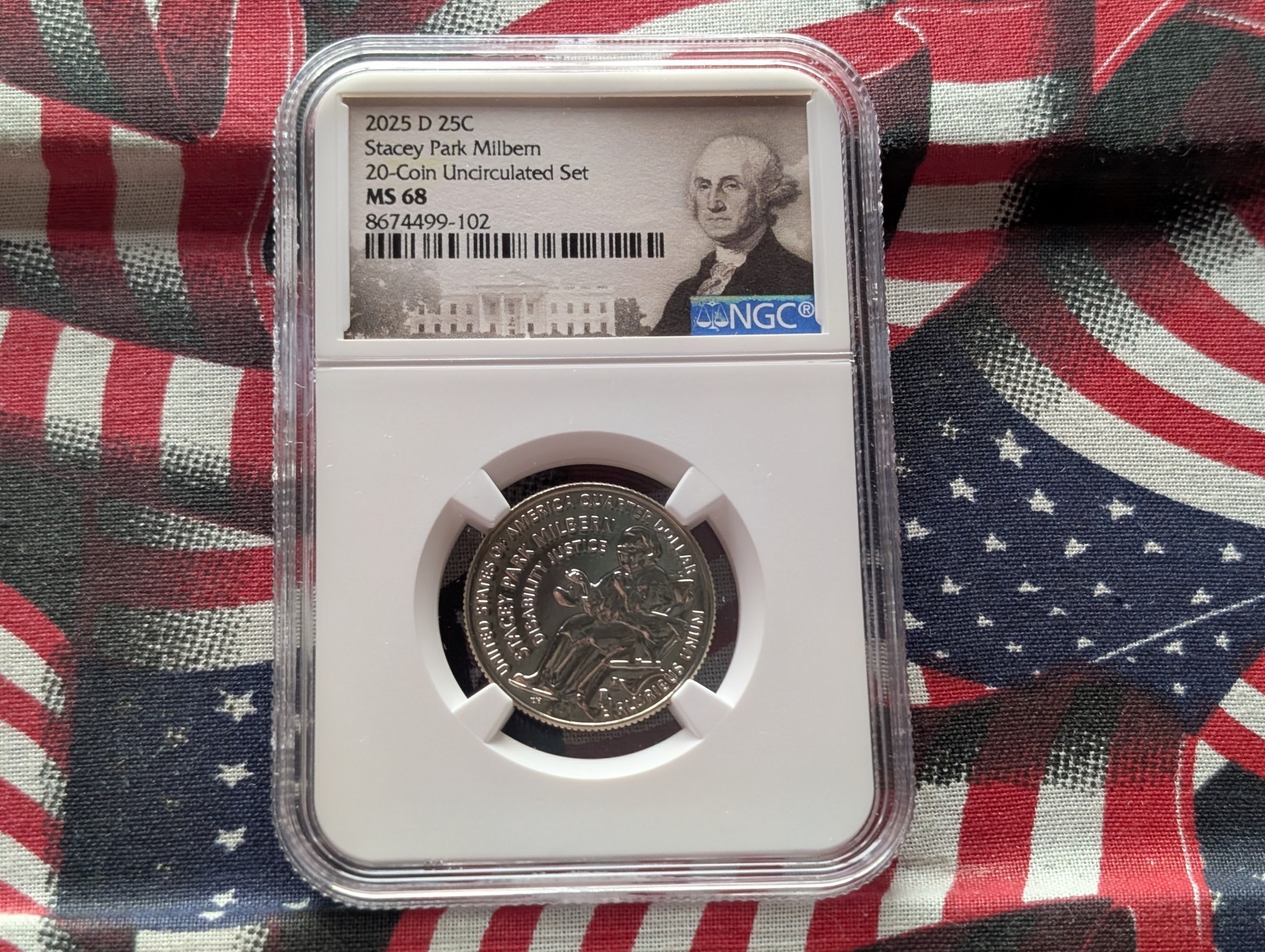 2025-D Stacey Park Milbern Quarter - NGC MS68