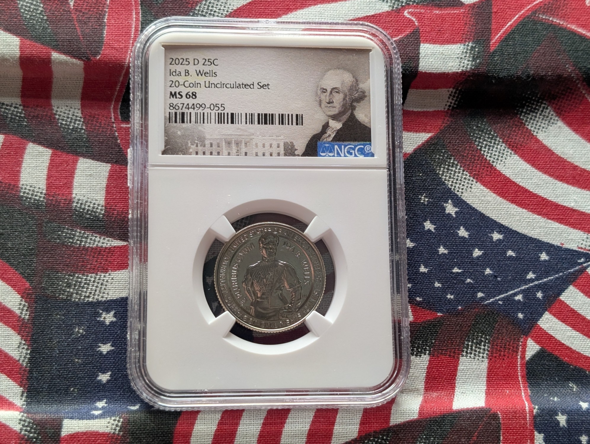 2025-D Ida B. Wells Quarter - NGC MS68