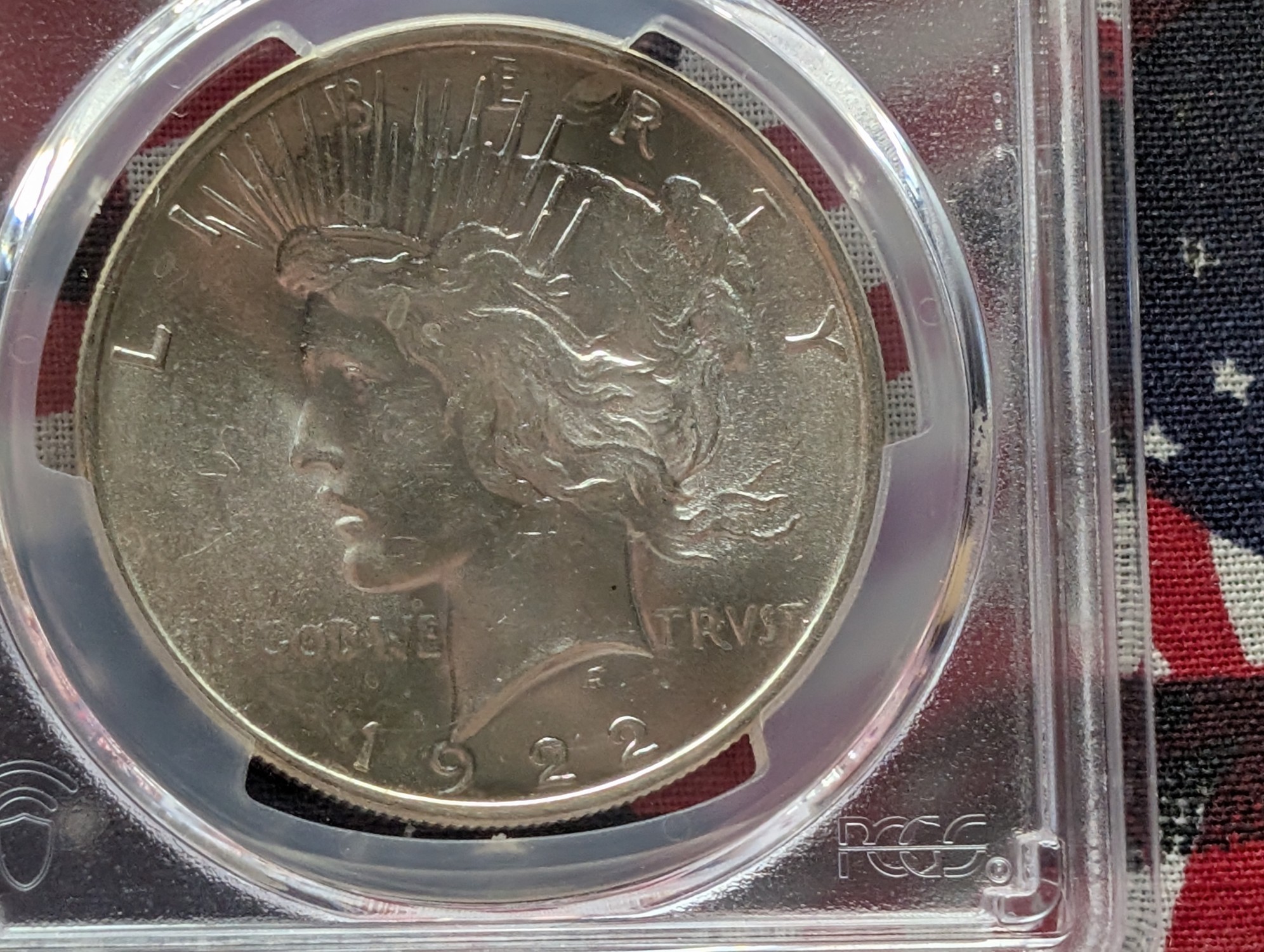 1922 Peace 90% Silver Dollar - PCGS MS62