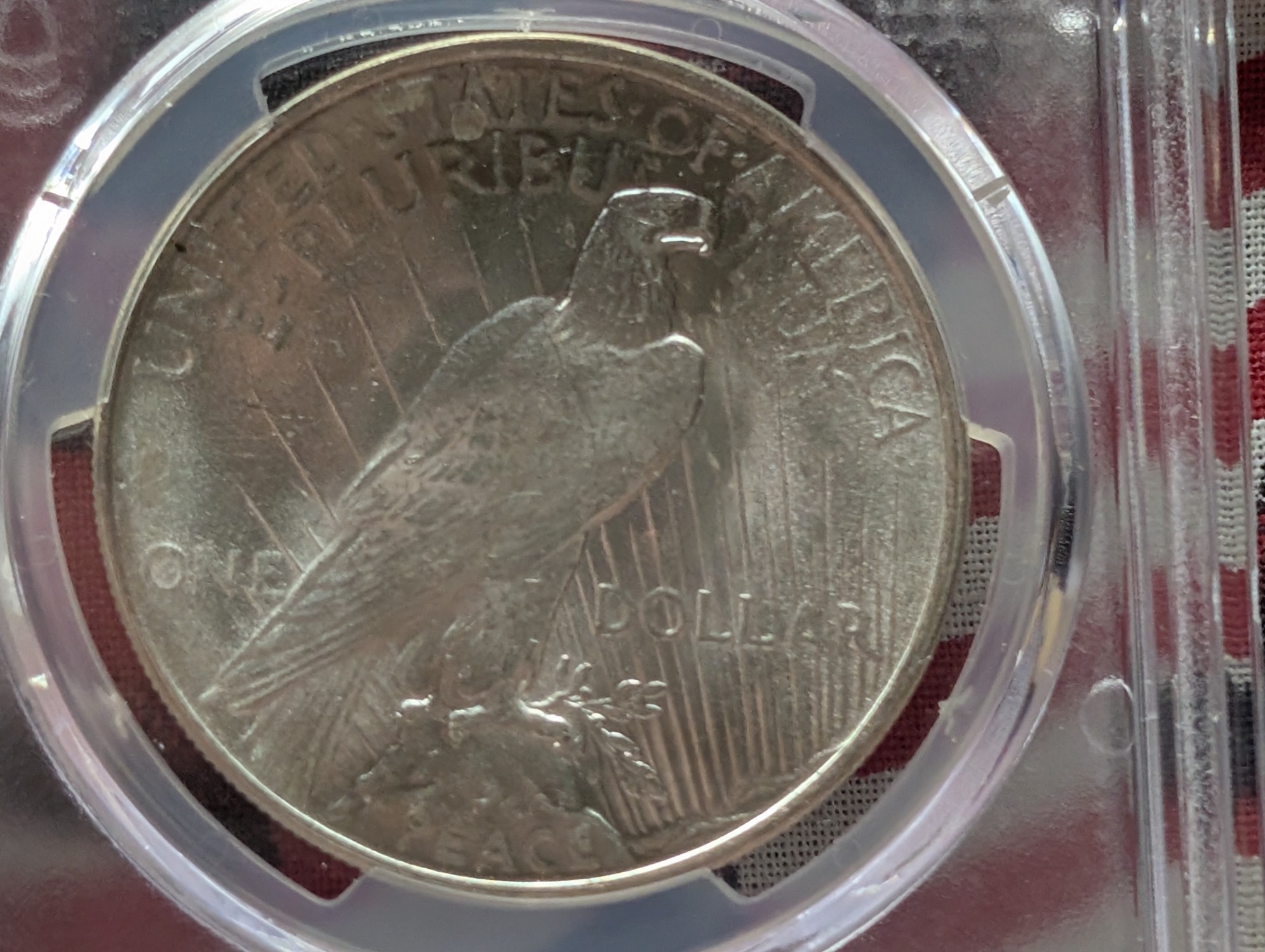 1922 Peace 90% Silver Dollar - PCGS MS62