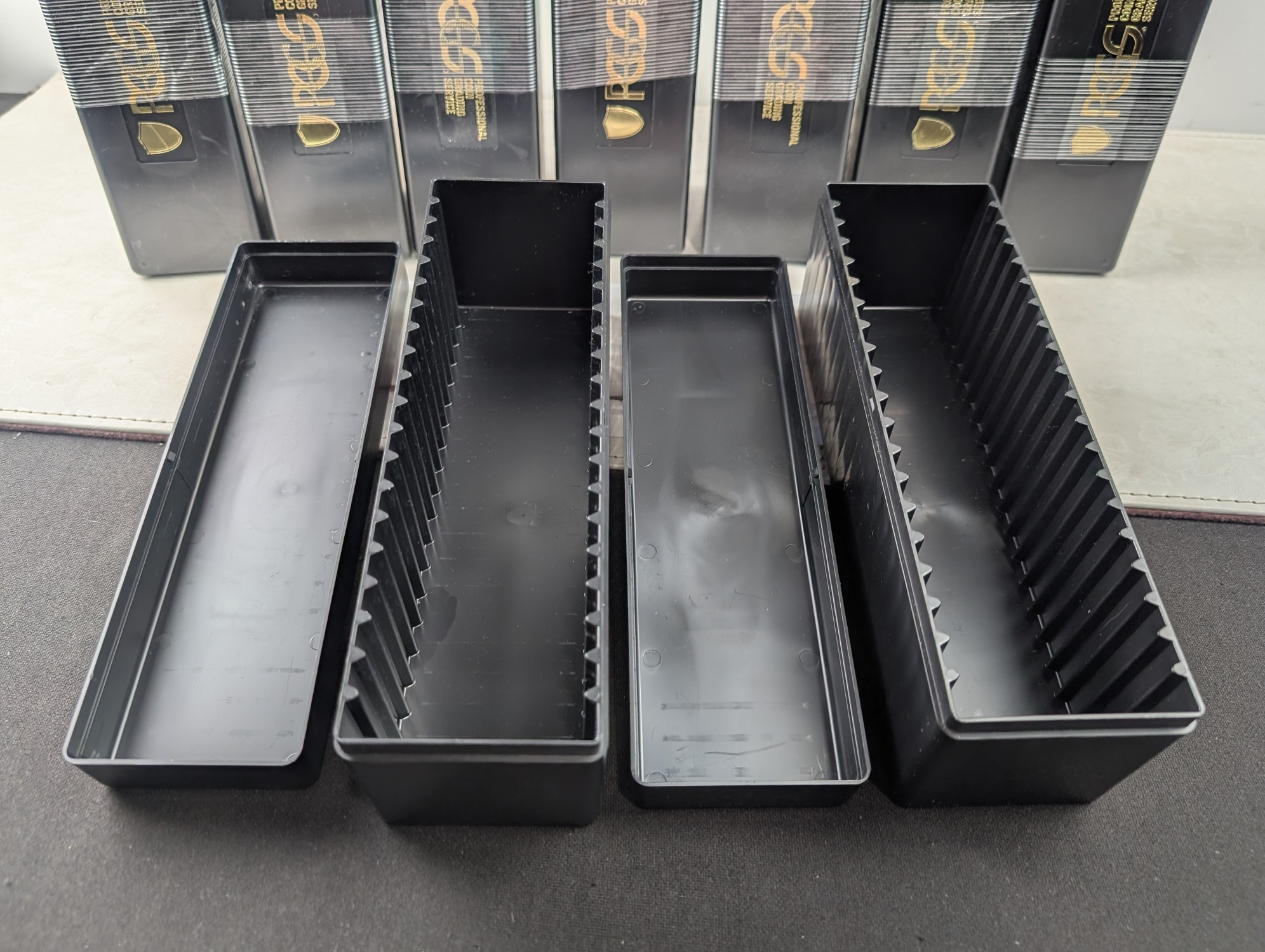 (15) *EMPTY* Black PCGS Coin Holder Boxes - No Coins!!
