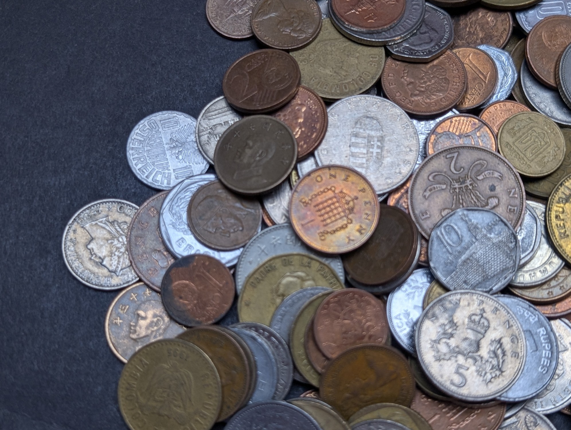 1.4 Lbs. of Various Vintage & Modern World Coins