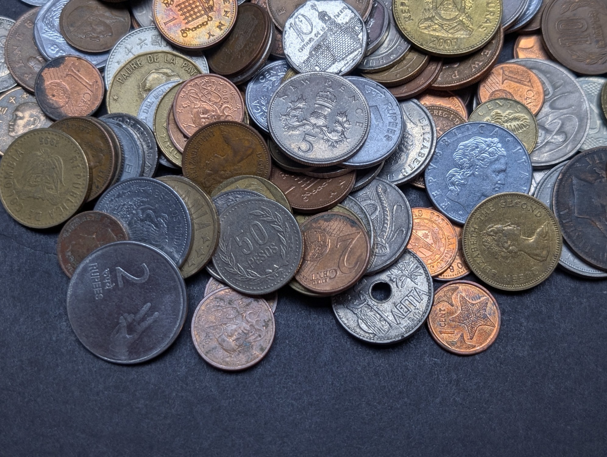 1.4 Lbs. of Various Vintage & Modern World Coins
