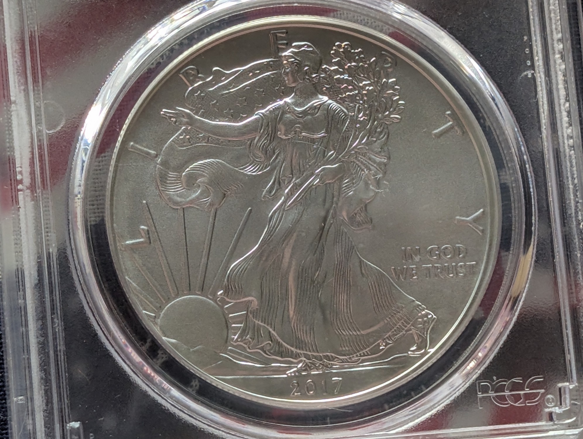 2017 American Silver Eagle 1 Troy Oz. .999 Silver - PCGS MS70 - First Strike