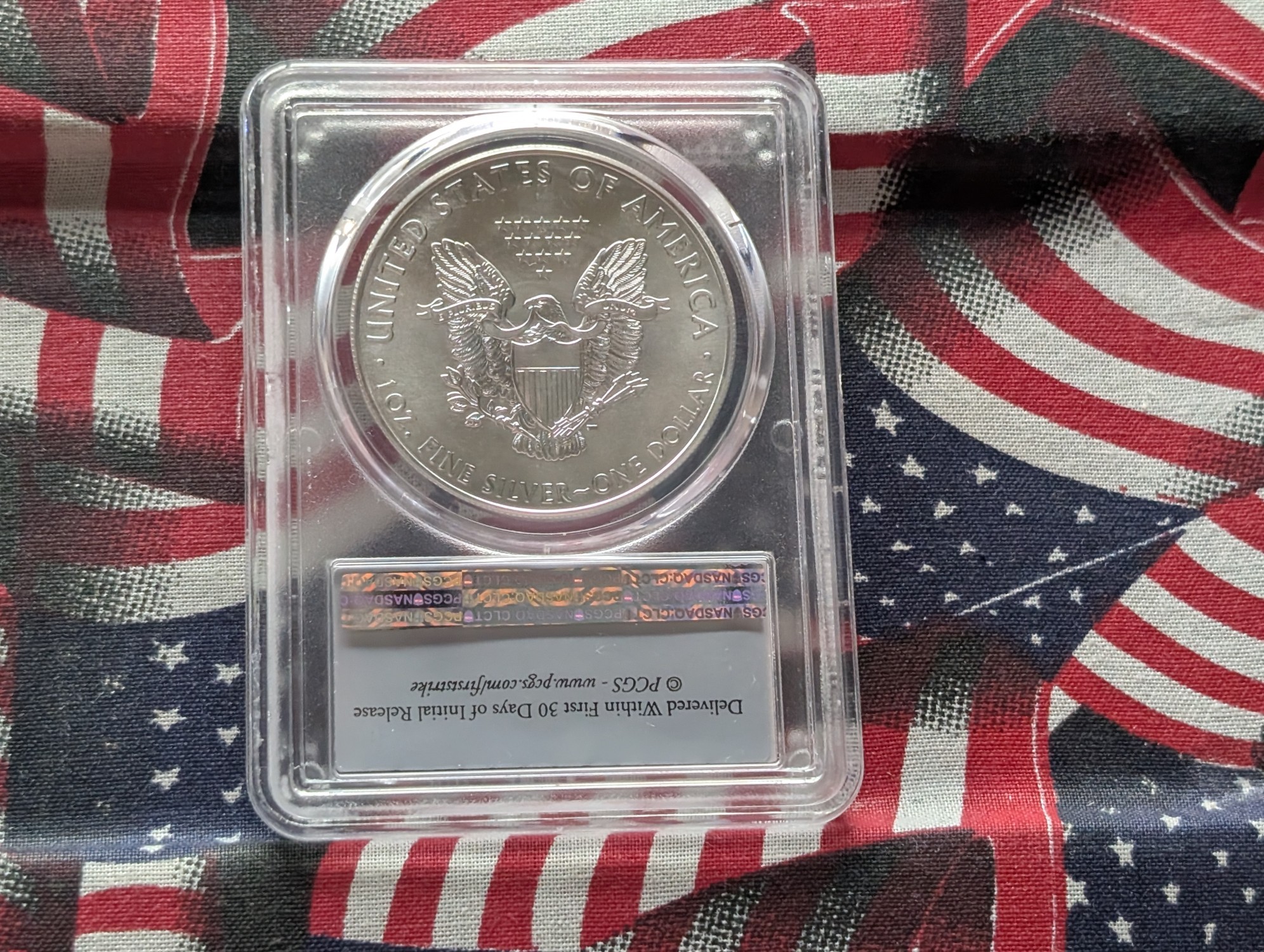 2017 American Silver Eagle 1 Troy Oz. .999 Silver - PCGS MS70 - First Strike