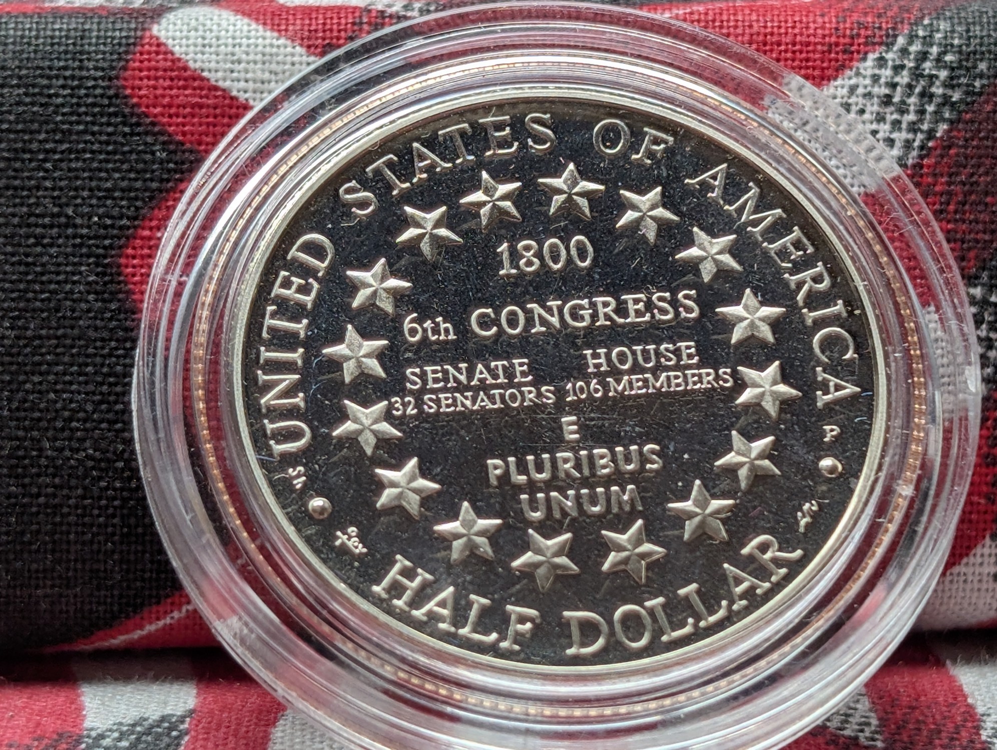 2001-P PROOF U.S. Capitol Commemorative Half Dollar in Government Capsule