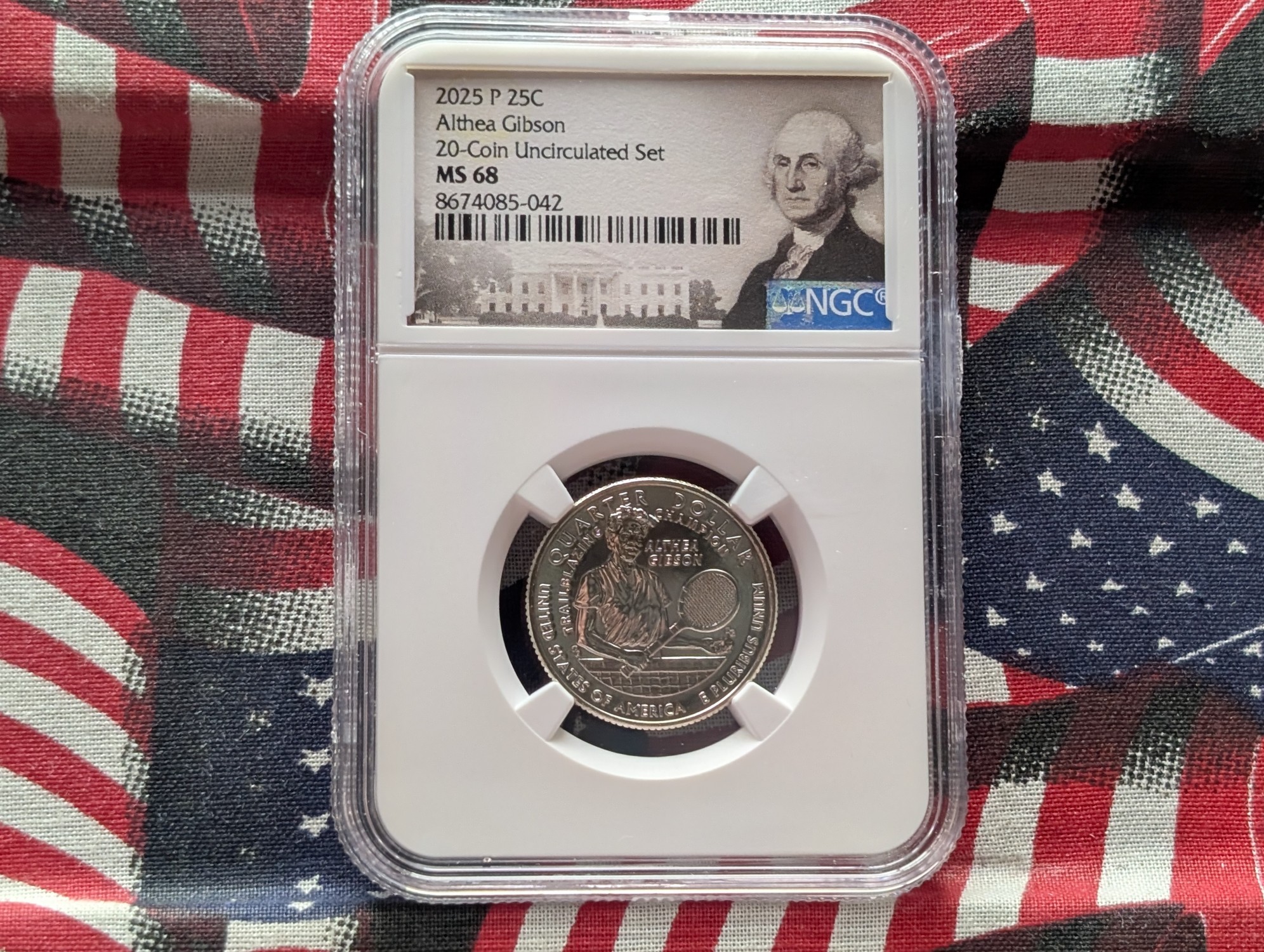 2025-P Althea Gibson Quarter - NGC MS68