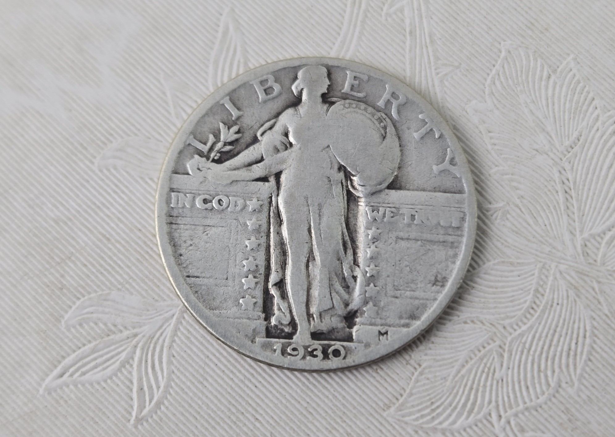 1930 Standing Liberty 90% Silver Quarter