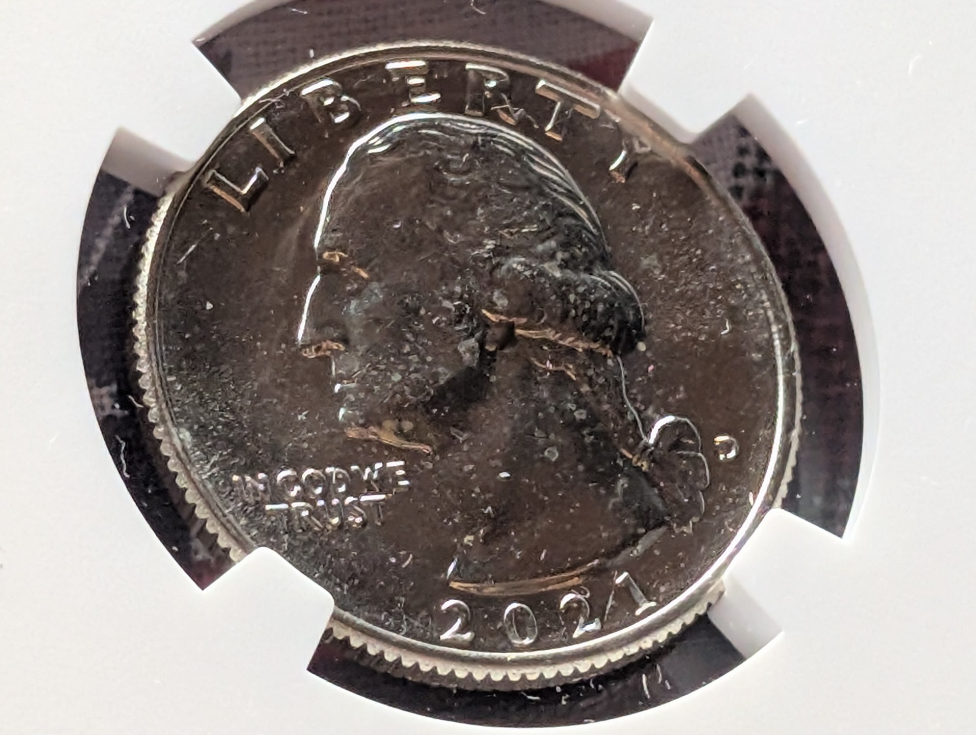 2021-D Crossing the Delaware Washington Quarter - NGC MS67