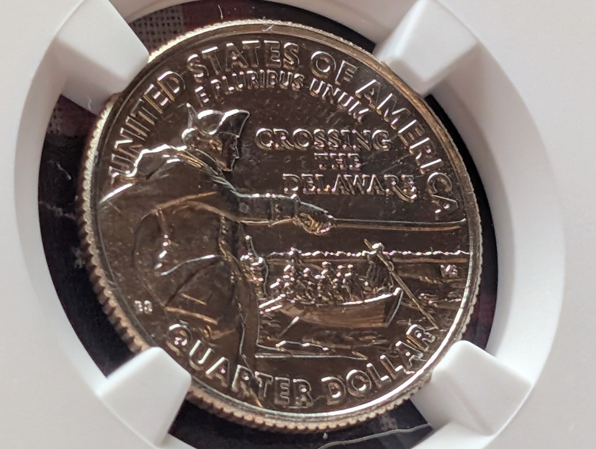 2021-D Crossing the Delaware Washington Quarter - NGC MS67