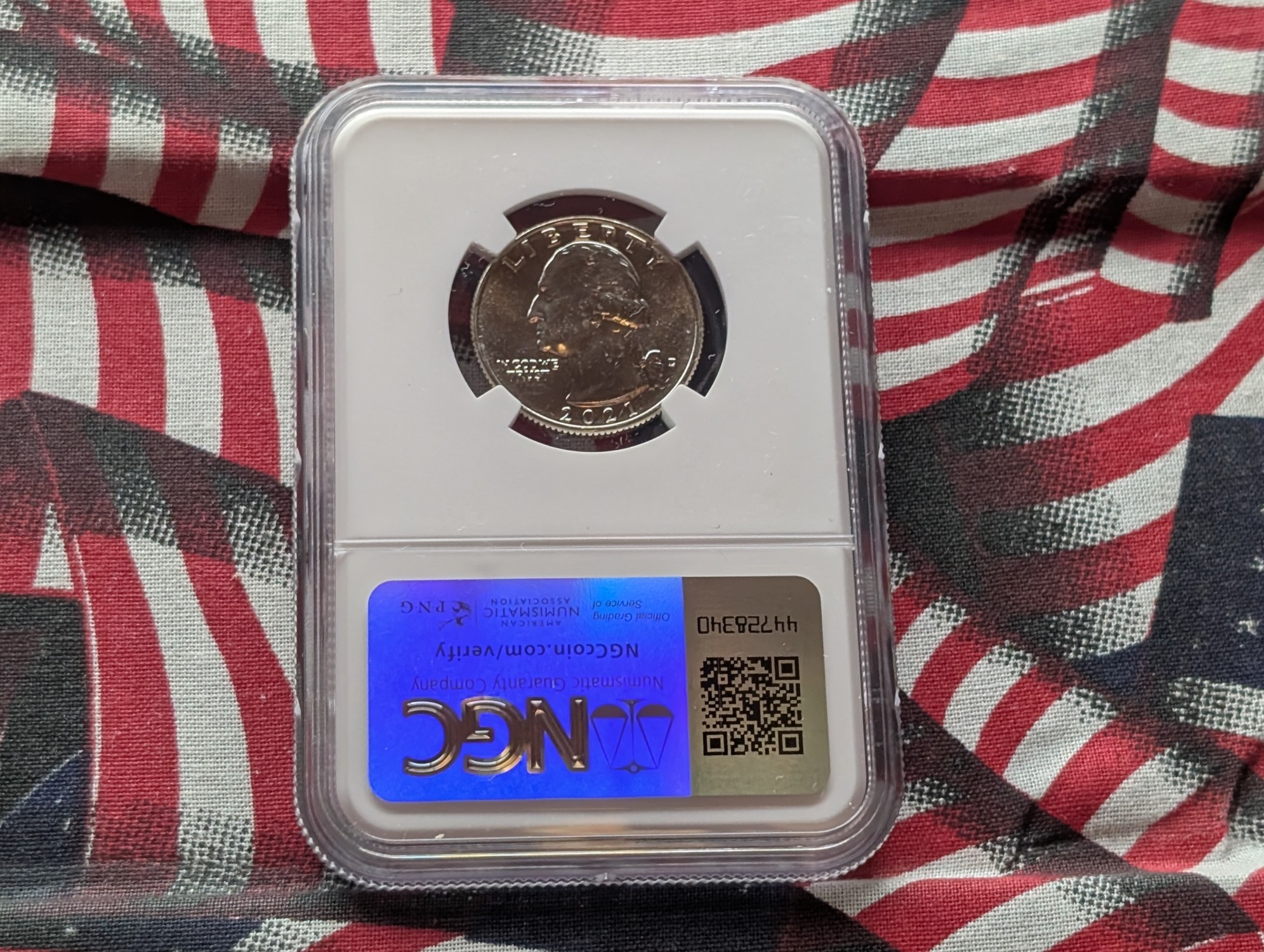 2021-D Crossing the Delaware Washington Quarter - NGC MS67